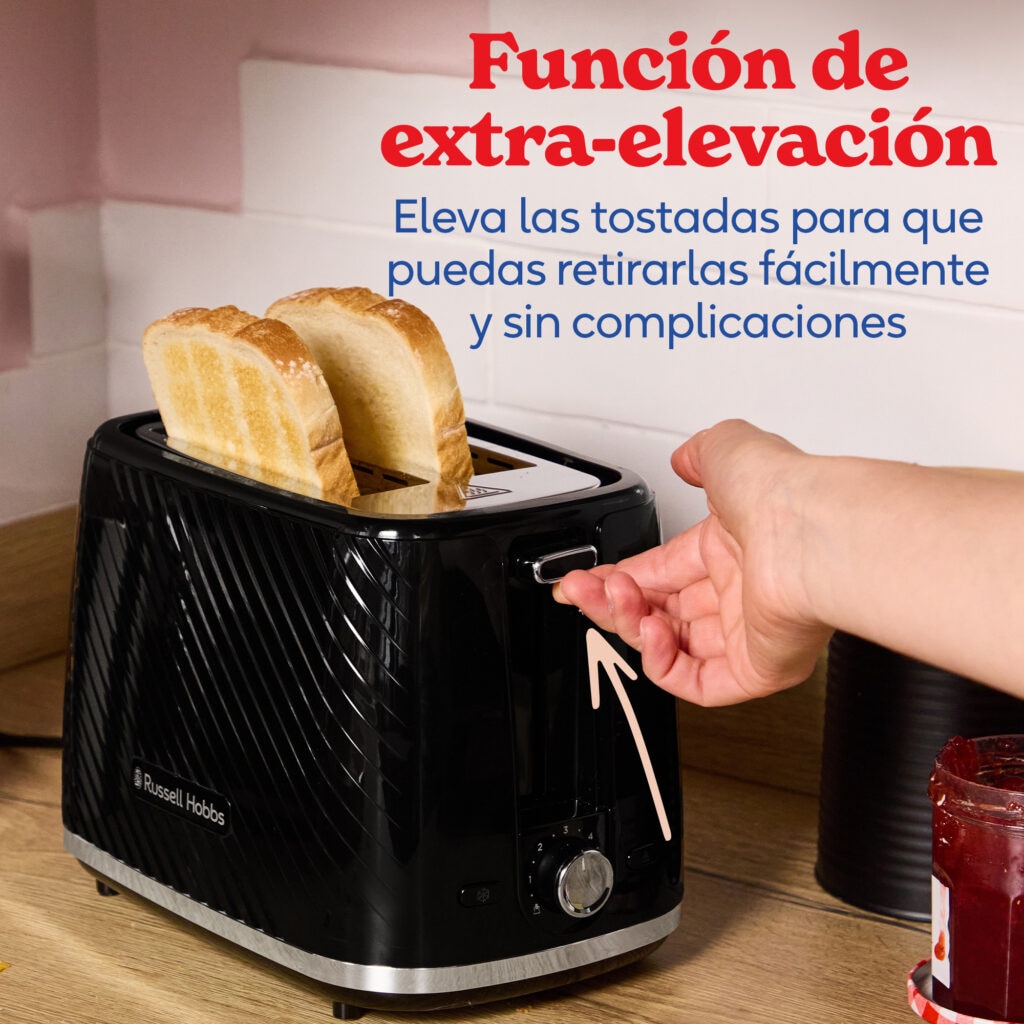 Imagen 5 de Tostador con 2 ranuras Russell Hobbs Birch - Negro Negro