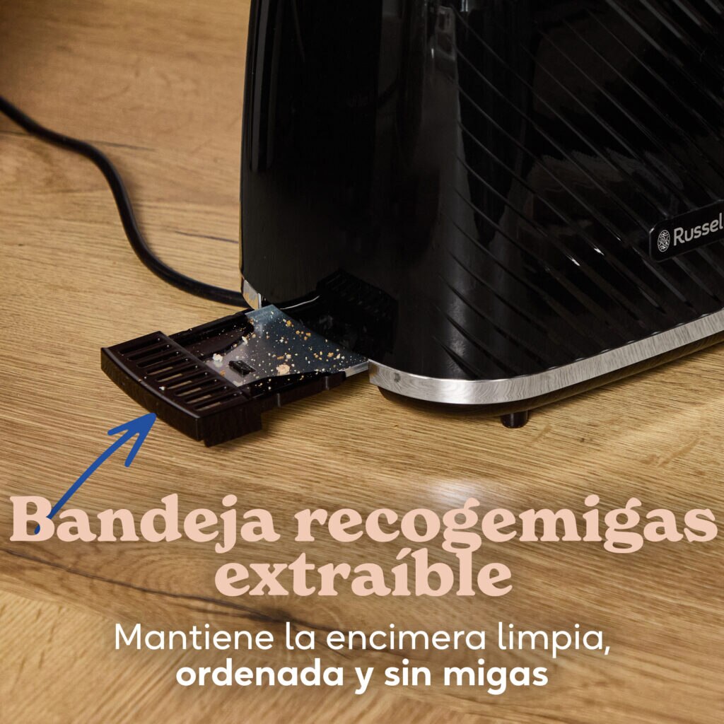 Imagen 6 de Tostador con 2 ranuras Russell Hobbs Birch - Negro Negro