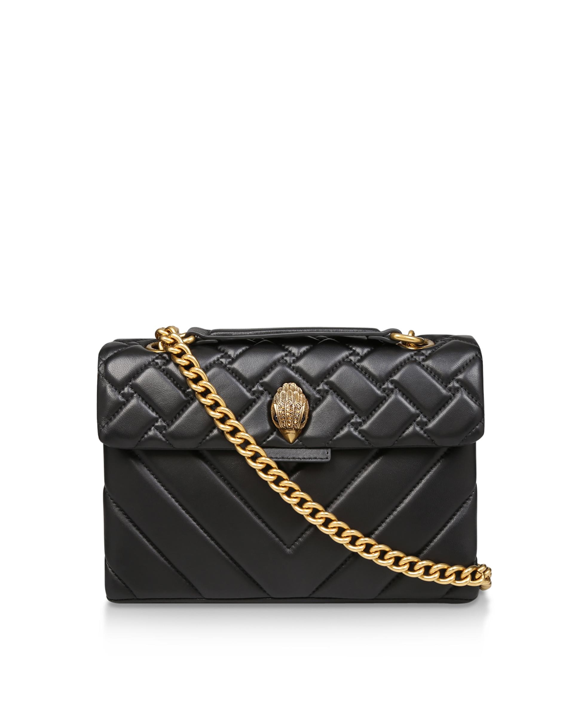 Bandolera de mujer de piel acolchada con asa de cadena - Kurt Geiger - Negro Negro-1