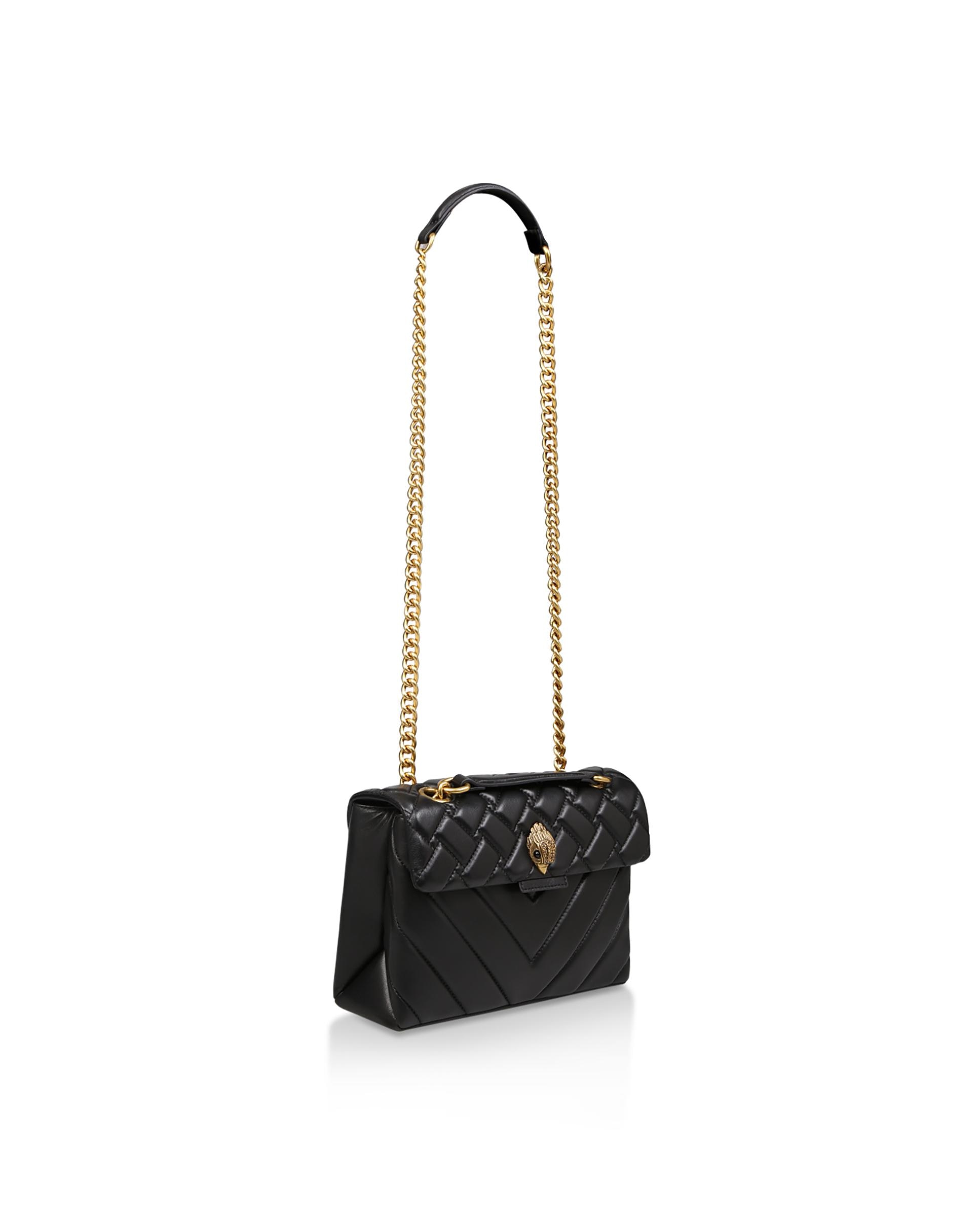 Bandolera de mujer de piel acolchada con asa de cadena - Kurt Geiger - Negro Negro-2