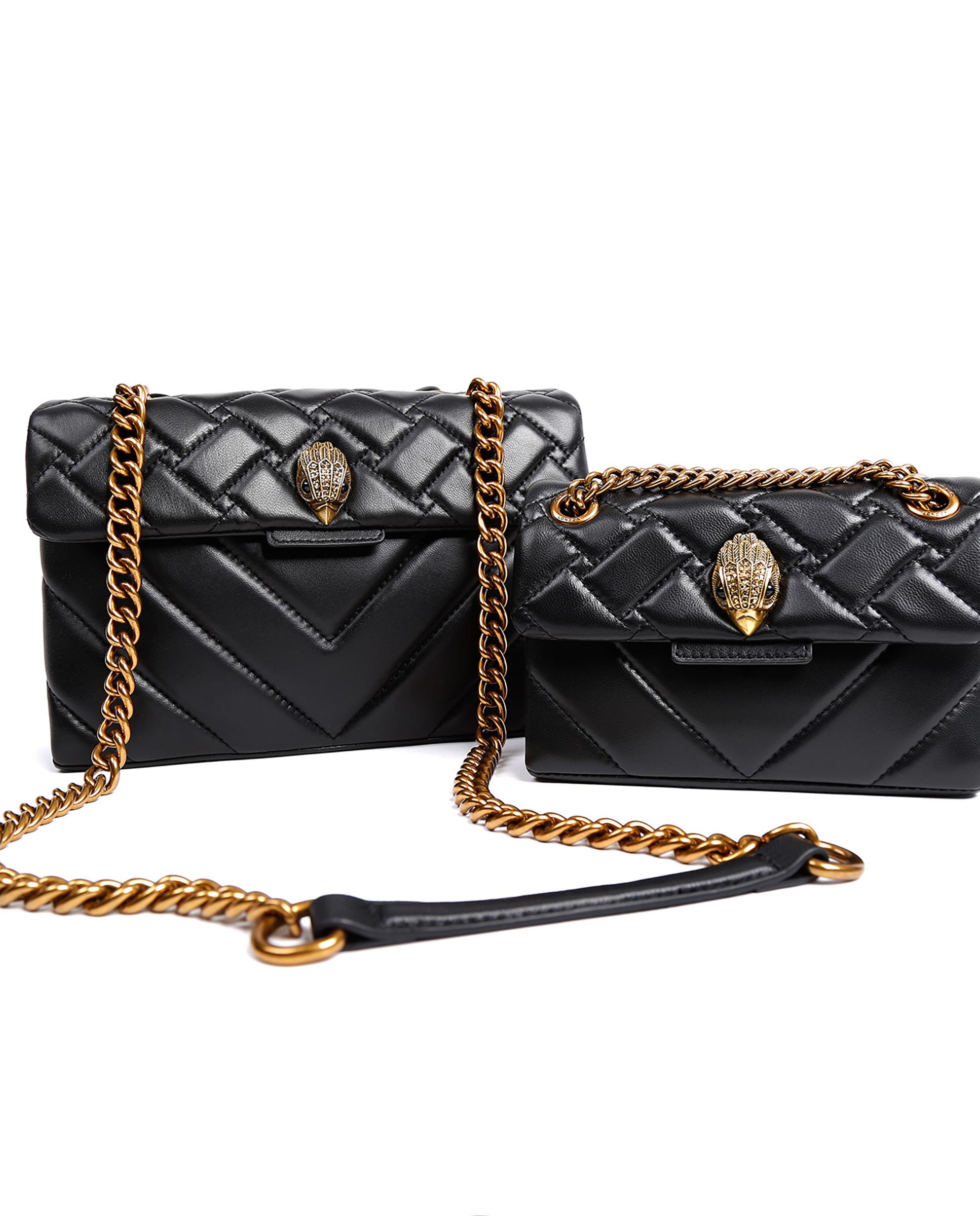 Bandolera de mujer de piel acolchada con asa de cadena - Kurt Geiger - Negro Negro-5