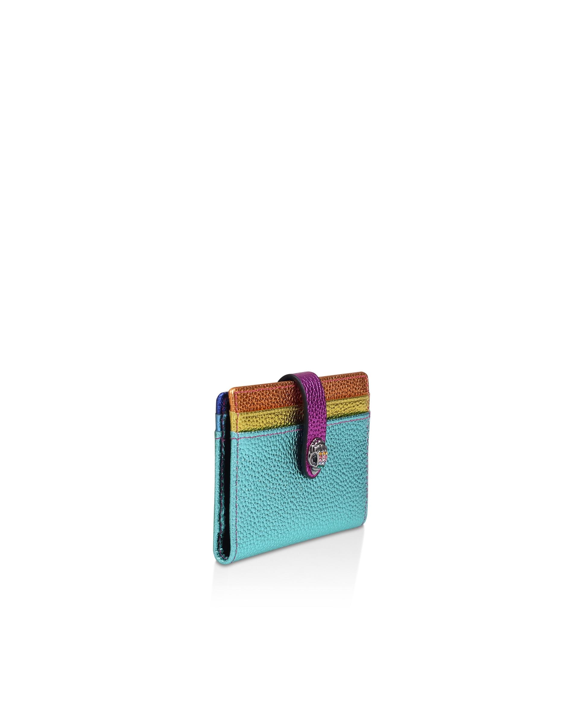 Tarjetero de piel de vacuno con apliques de cristales - Kurt Geiger - Multicolor Multicolor-2