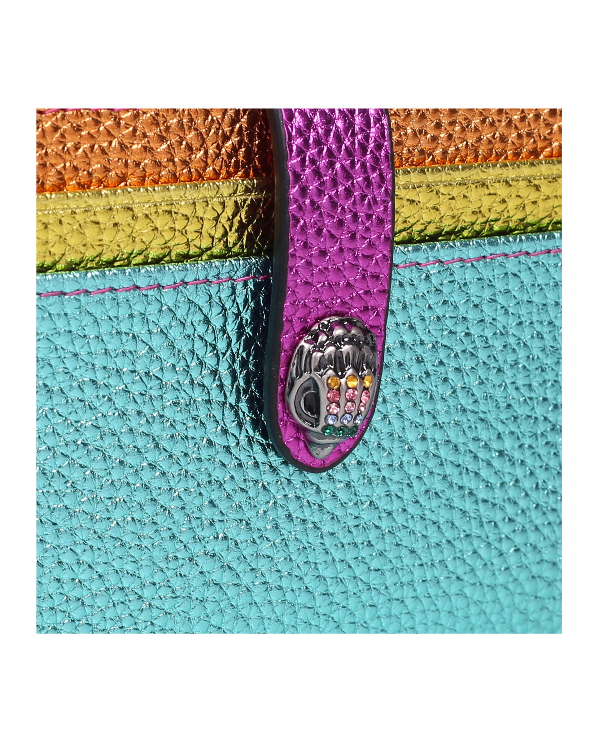 Tarjetero de piel de vacuno con apliques de cristales - Kurt Geiger - Multicolor Multicolor-4