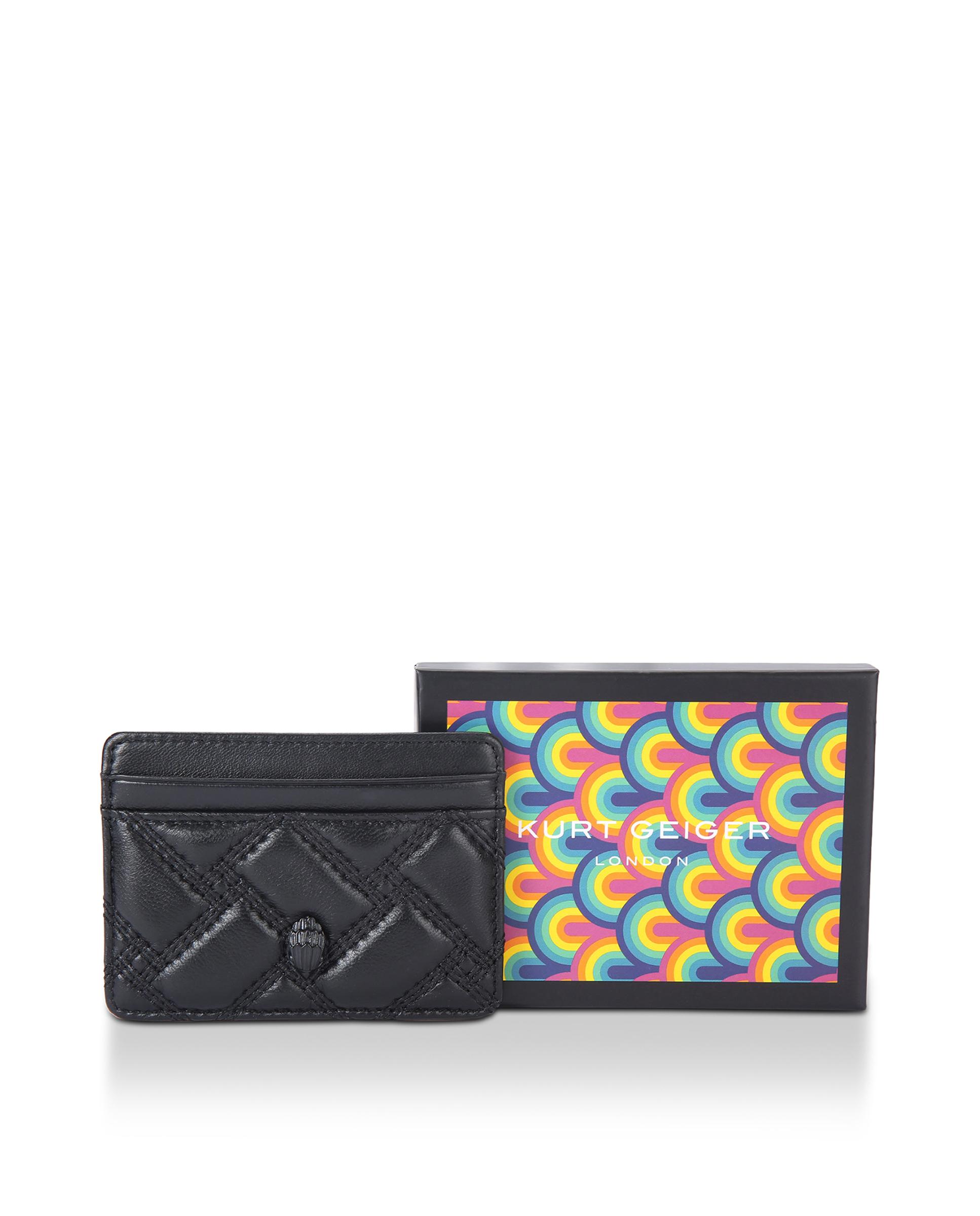 Tarjetero de mujer de piel acolchada - Kurt Geiger - Negro Negro-1