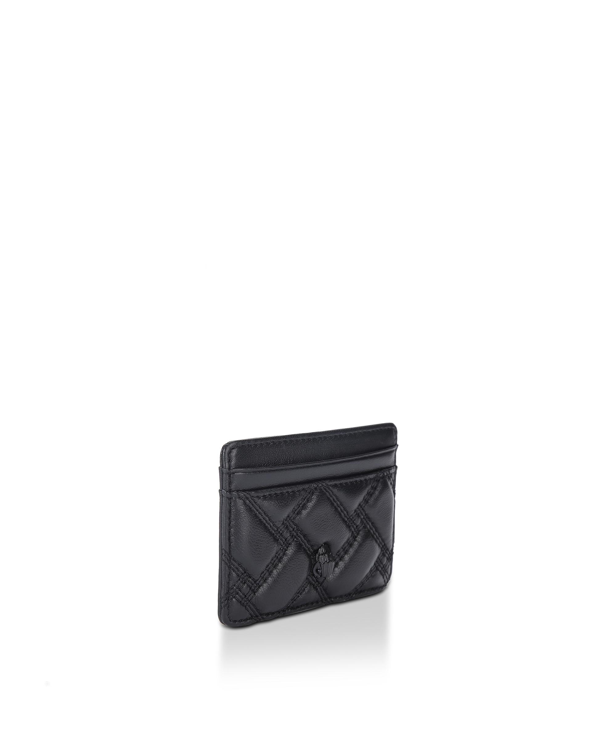 Tarjetero de mujer de piel acolchada - Kurt Geiger - Negro Negro-2