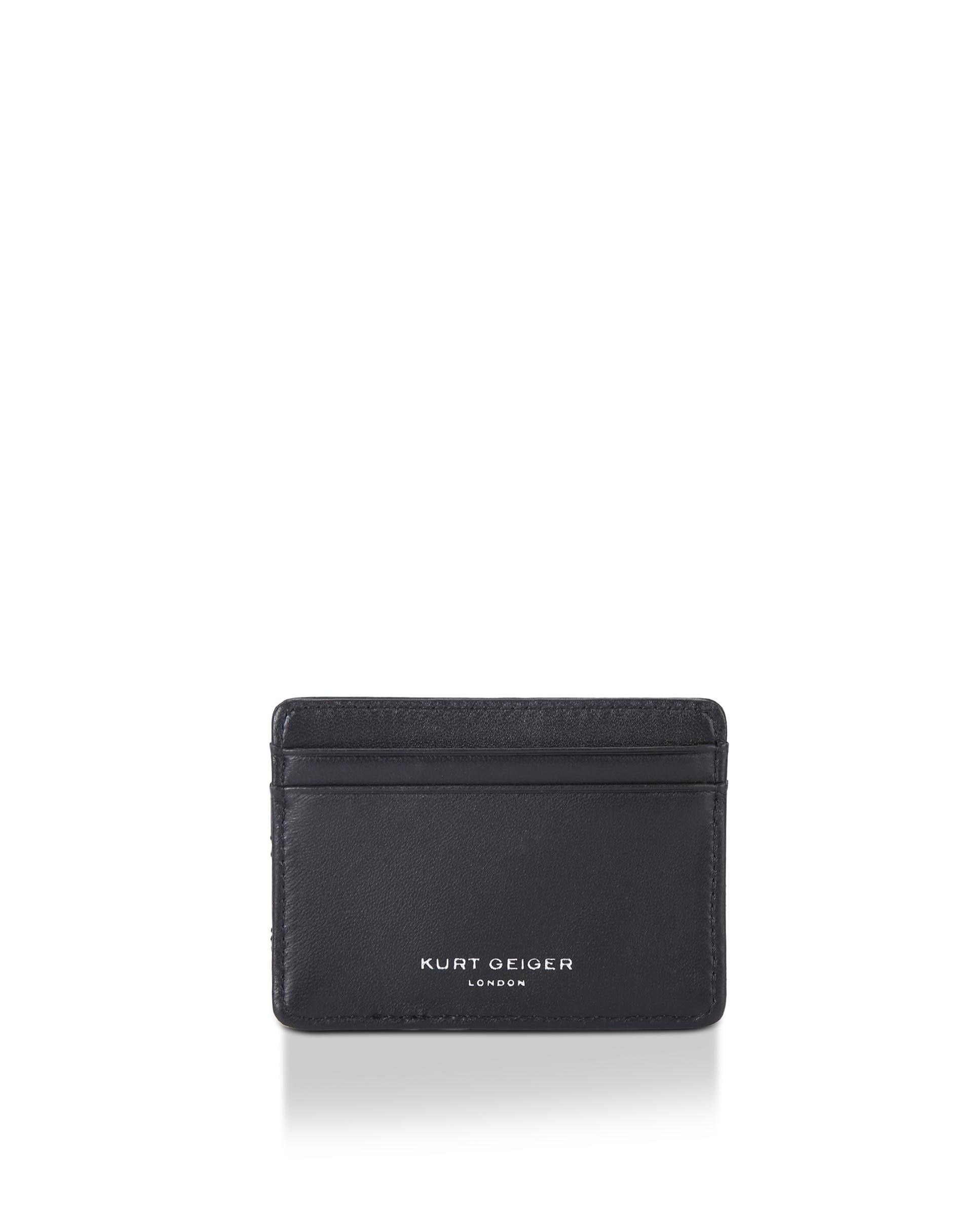 Tarjetero de mujer de piel acolchada - Kurt Geiger - Negro Negro-3
