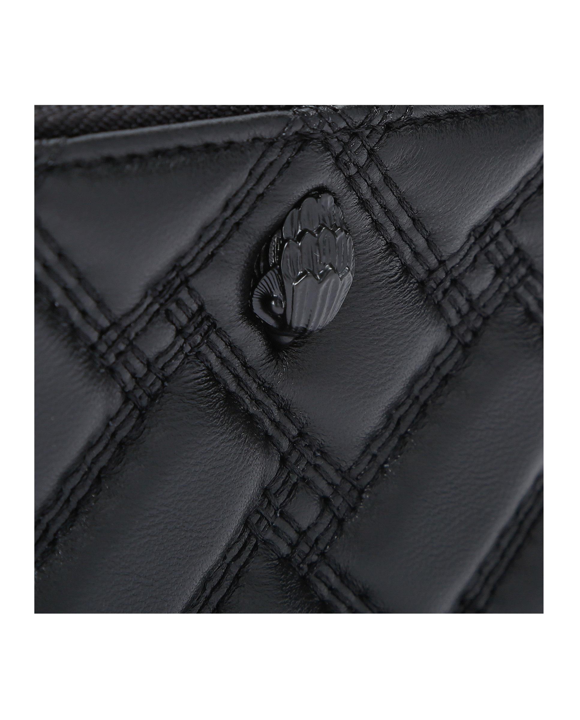 Imagen 4 de Monedero de mujer de piel acolchada con cremallera - Kurt Geiger - Negro Negro