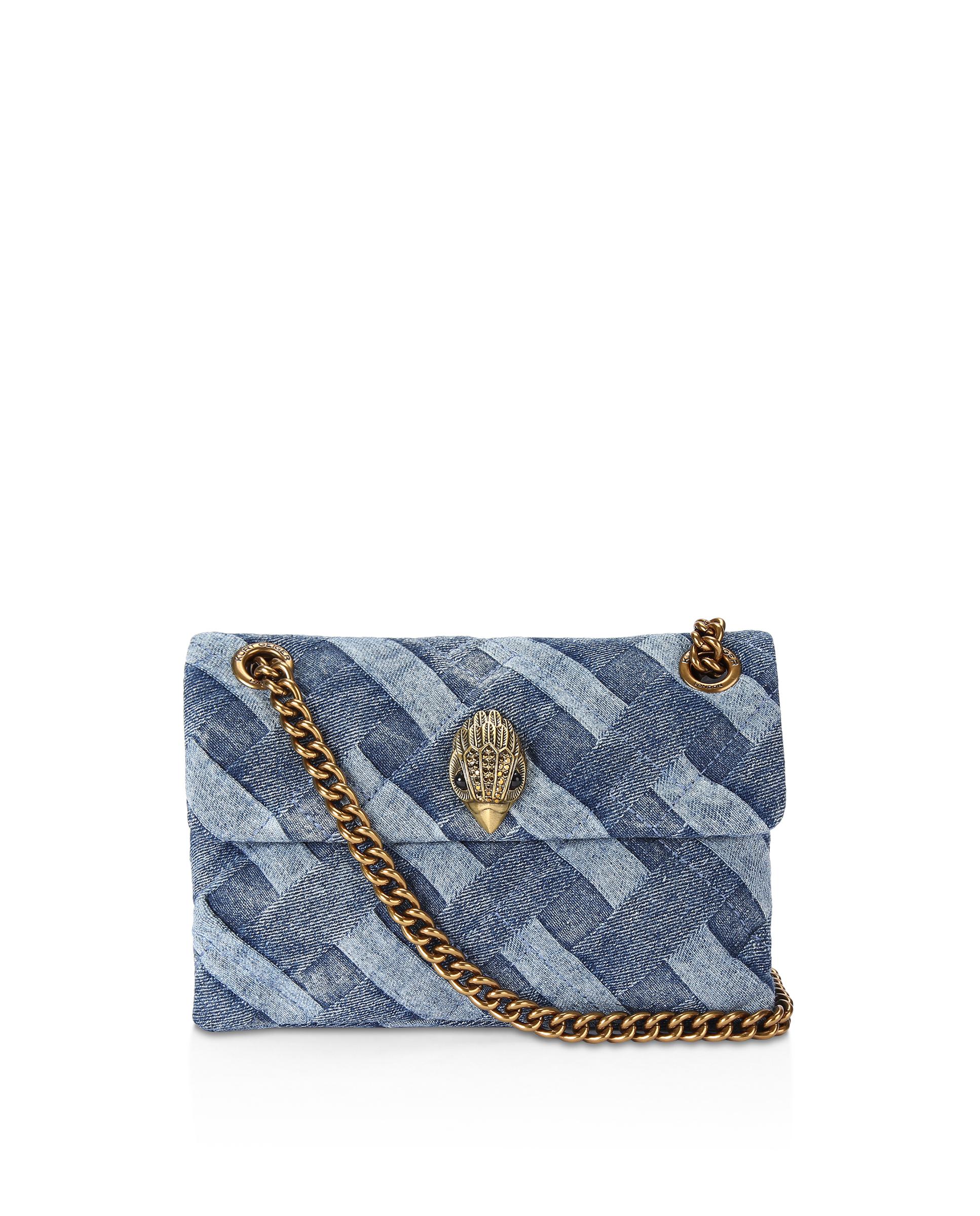 Bandolera de mujer denim con asa de cadena - Kurt Geiger - Azul denim Azul denim-1