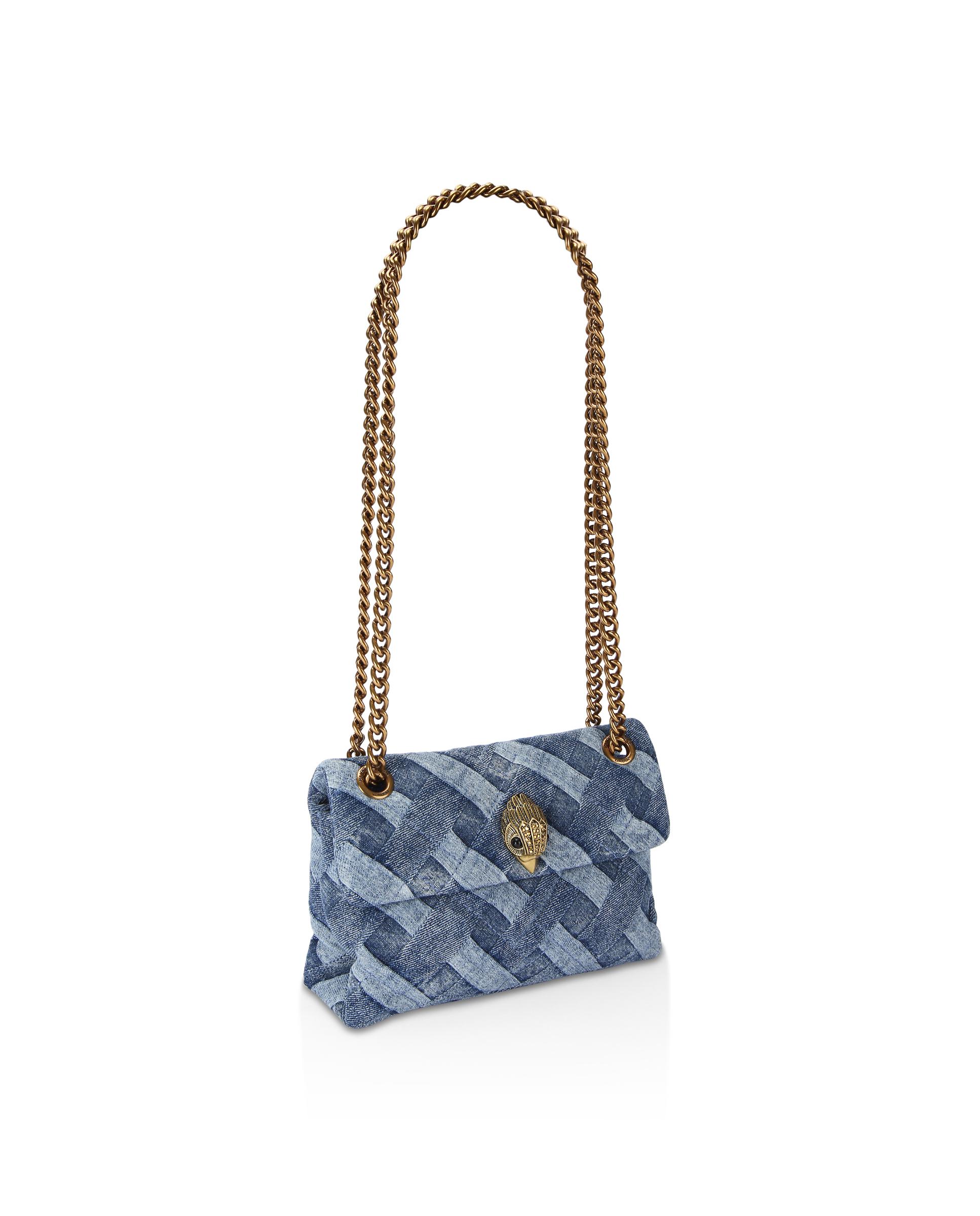 Bandolera de mujer denim con asa de cadena - Kurt Geiger - Azul denim Azul denim-2