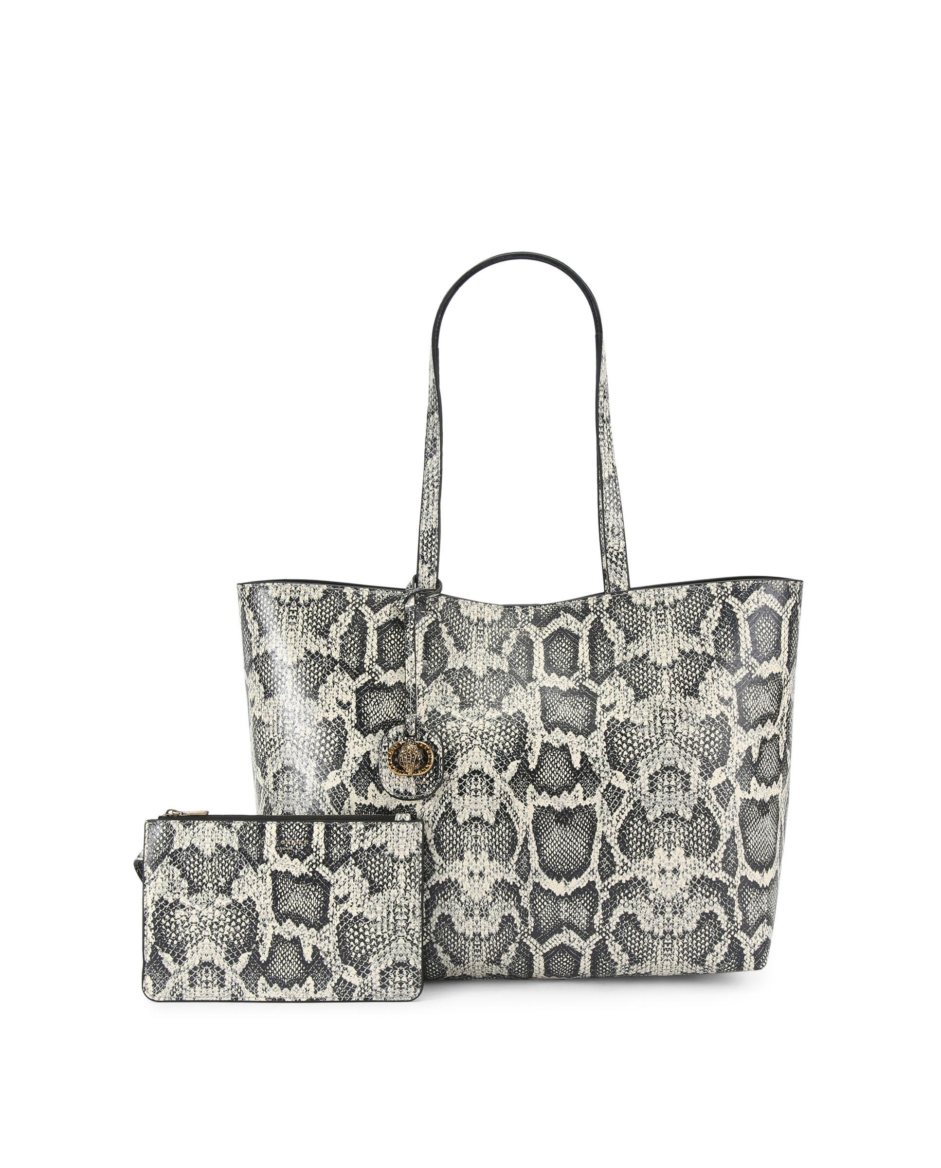 Bolso de hombro tipo shopper animal print