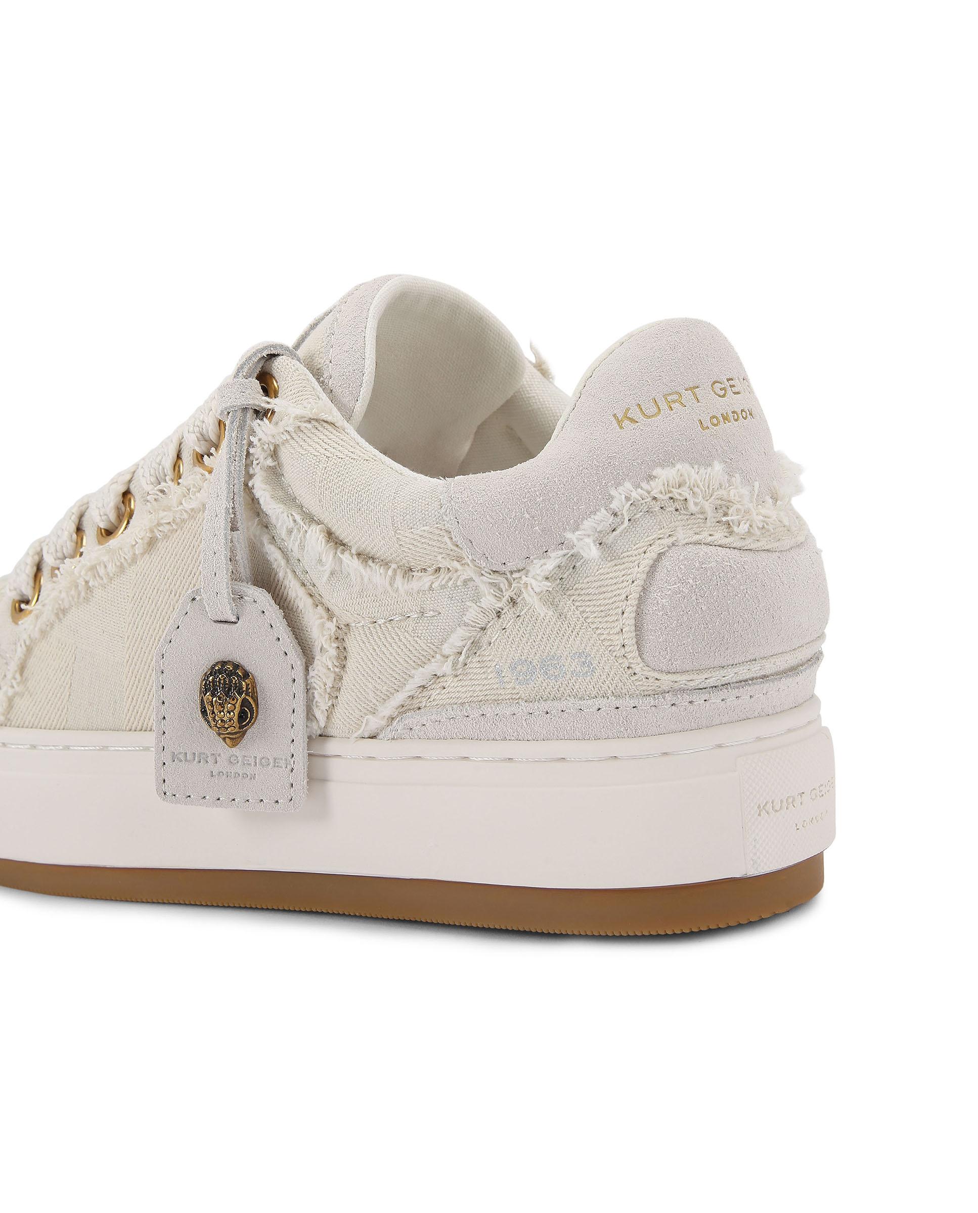 Zapatillas chunky de mujer denim con flecos y plataforma - Kurt Geiger - Crudo Crudo-3