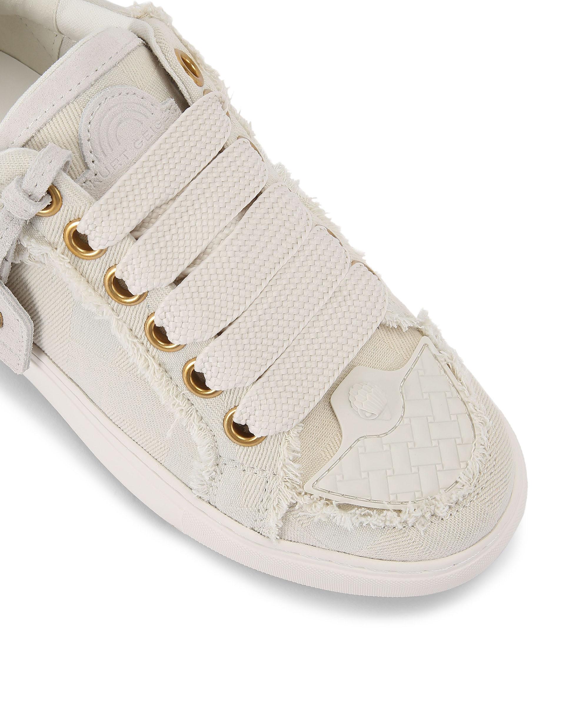 Zapatillas chunky de mujer denim con flecos y plataforma - Kurt Geiger - Crudo Crudo-4
