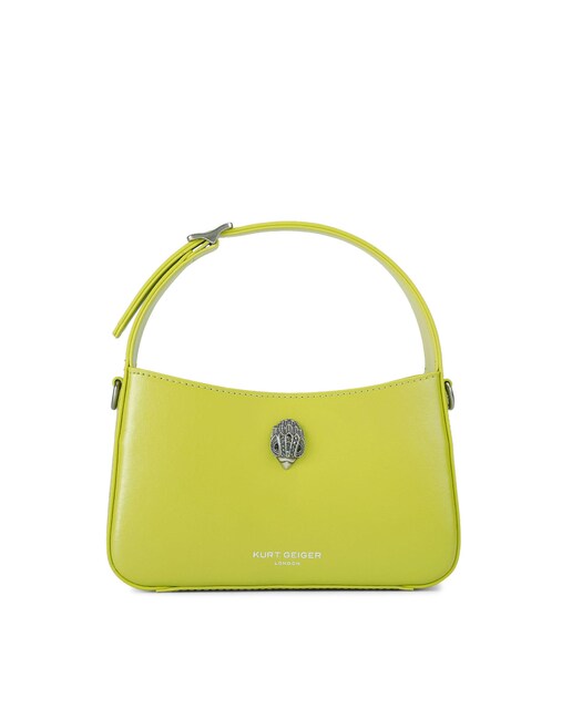 Imagen 0 de Bolso de mano de piel con adorno de cabeza de aguila