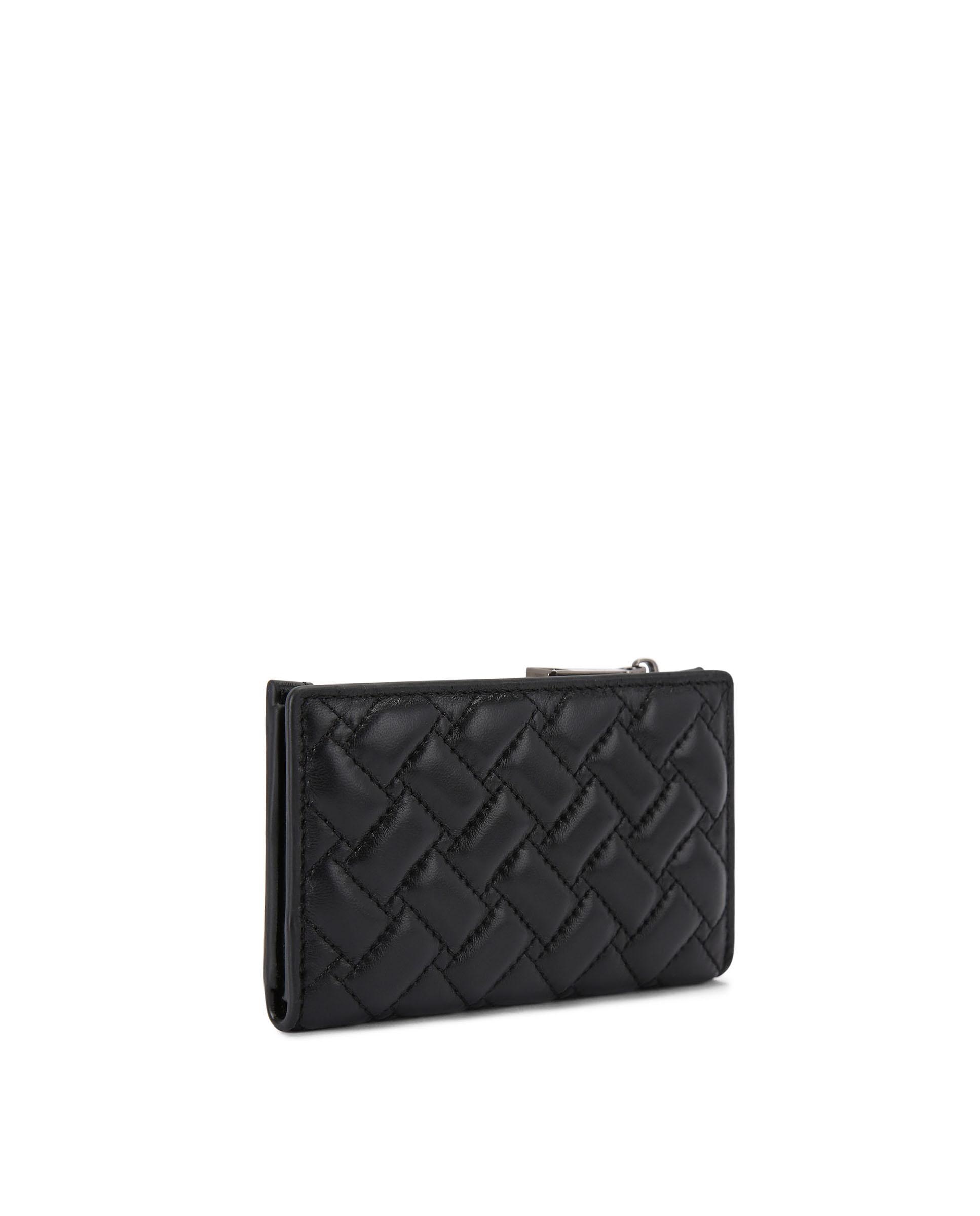 Cartera de mujer de piel acolchada con cremallera - Kurt Geiger - Negro Negro-3