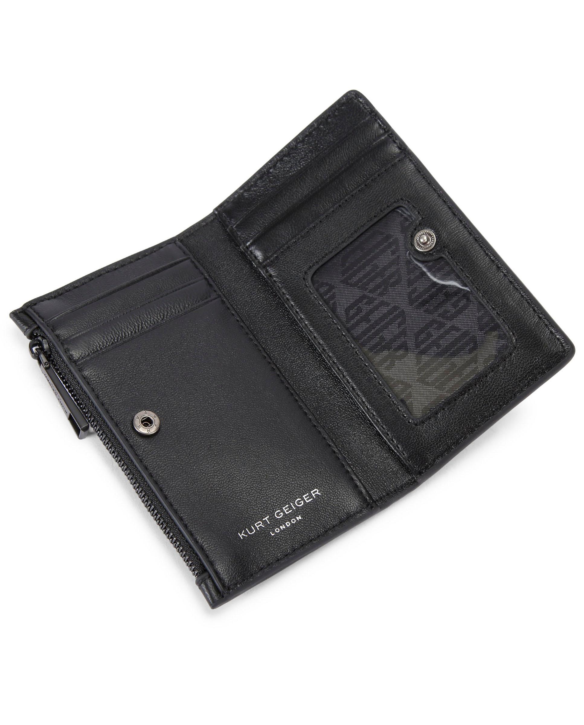 Imagen 2 de Cartera de mujer de piel acolchada con cremallera - Kurt Geiger - Negro Negro