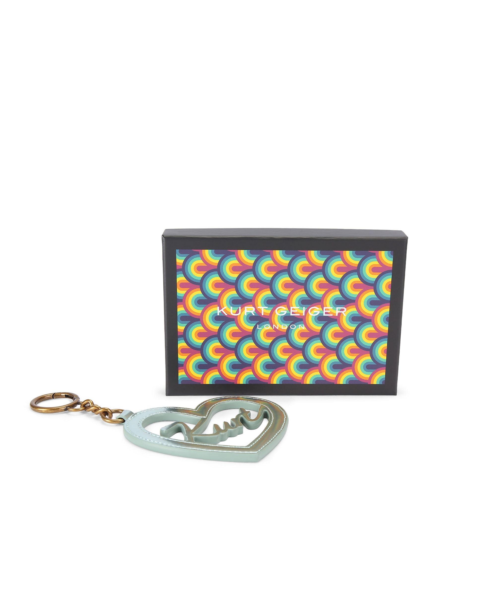 Llavero en forma de corazón con logo - Kurt Geiger - Verde claro Verde claro-3