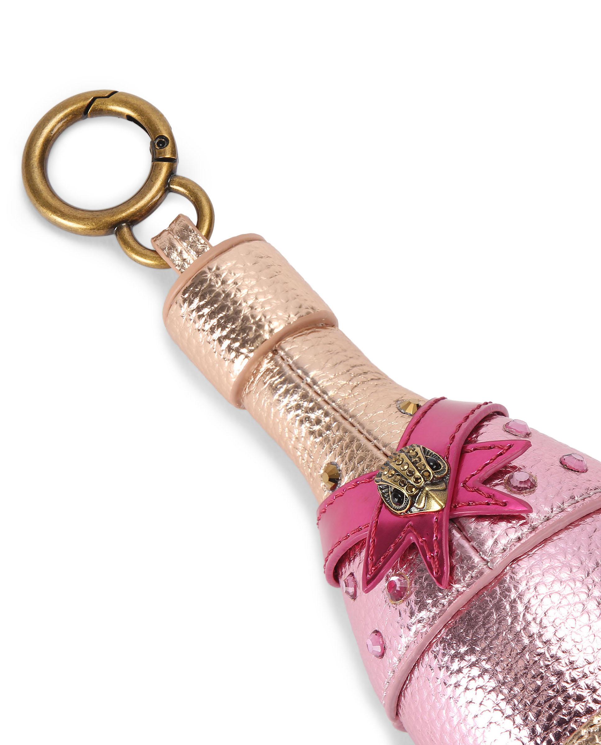 Colgante en forma de botella de champán con águila - Kurt Geiger - Rosa Rosa-3