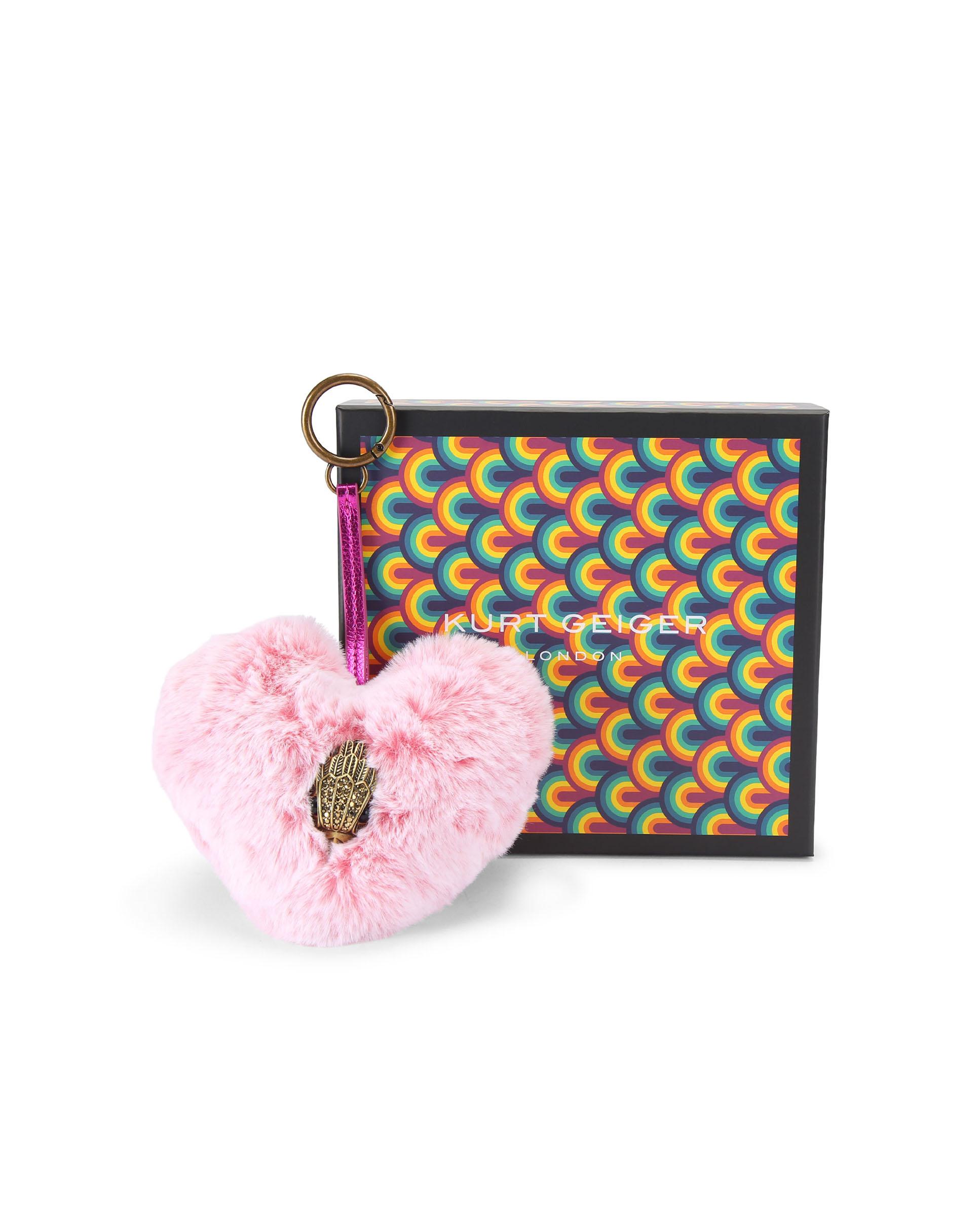 Colgante en forma de corazón con águila - Kurt Geiger - Rosa Rosa-3