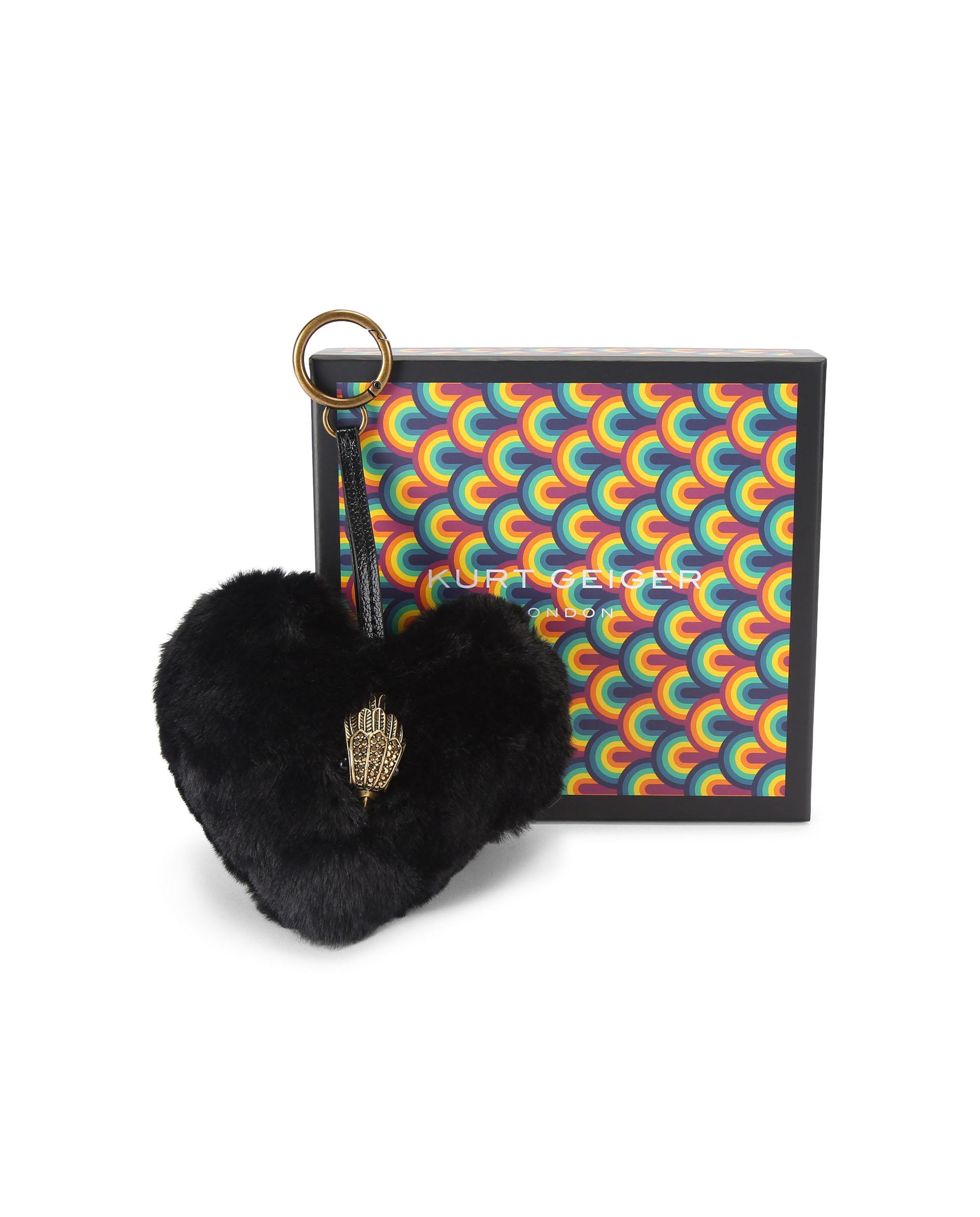 Colgante en forma de corazón con águila - Kurt Geiger - Negro Negro-3