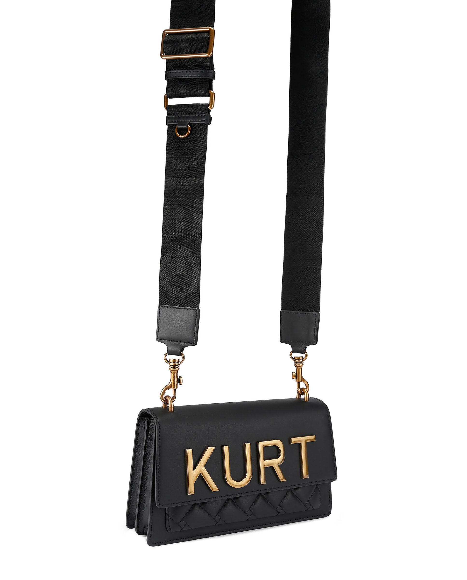 Bandolera de mujer de piel con asa ajustable - Kurt Geiger - Negro Negro-2