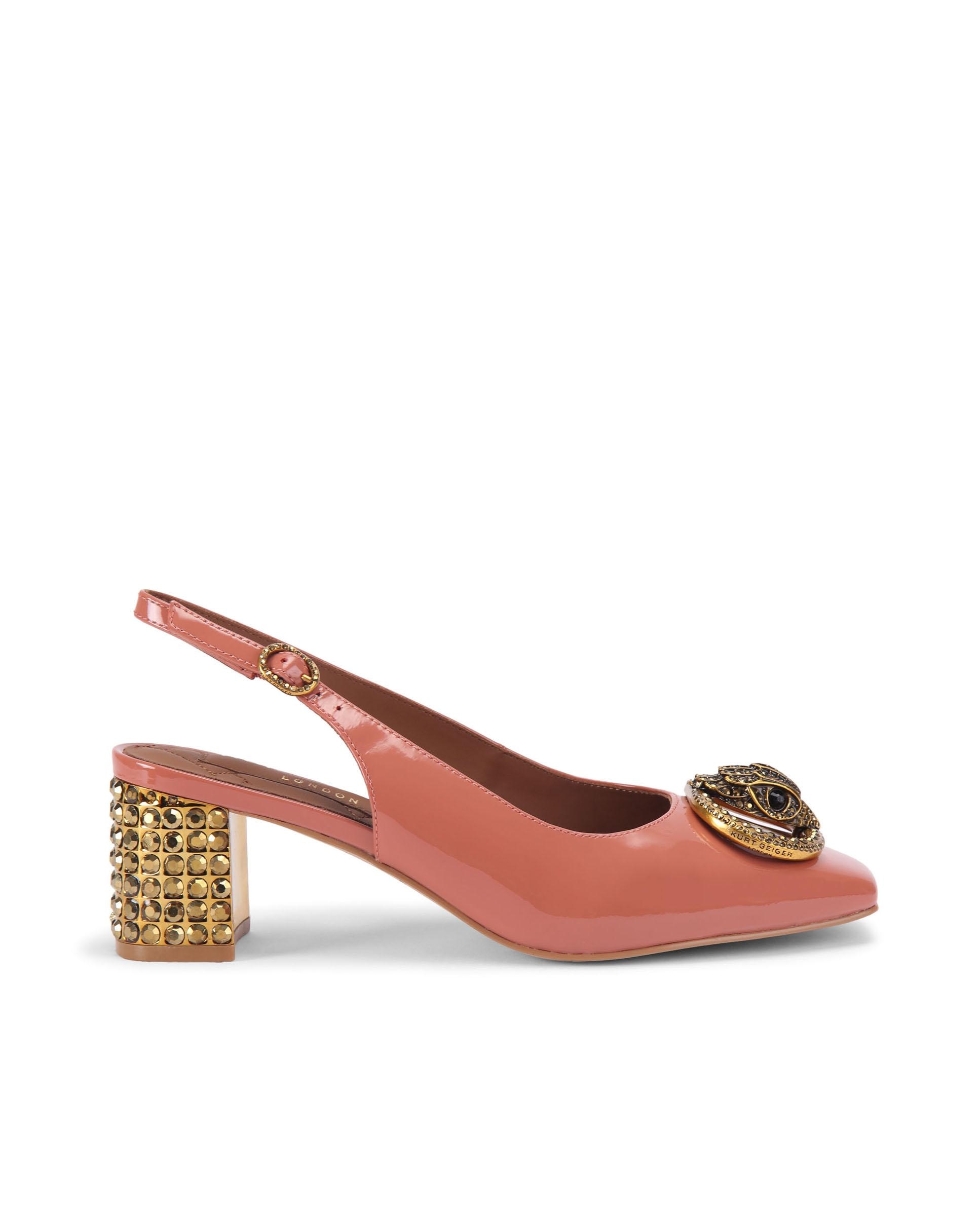 Kurt Geiger - Zapatos de salón de mujer de charol con cristales.