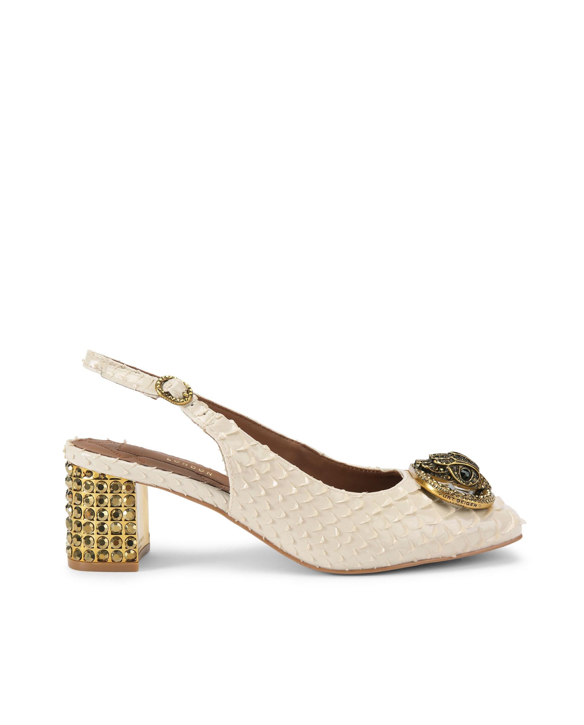 Kurt Geiger - Zapatos de salón de mujer de piel con efecto serpiente.