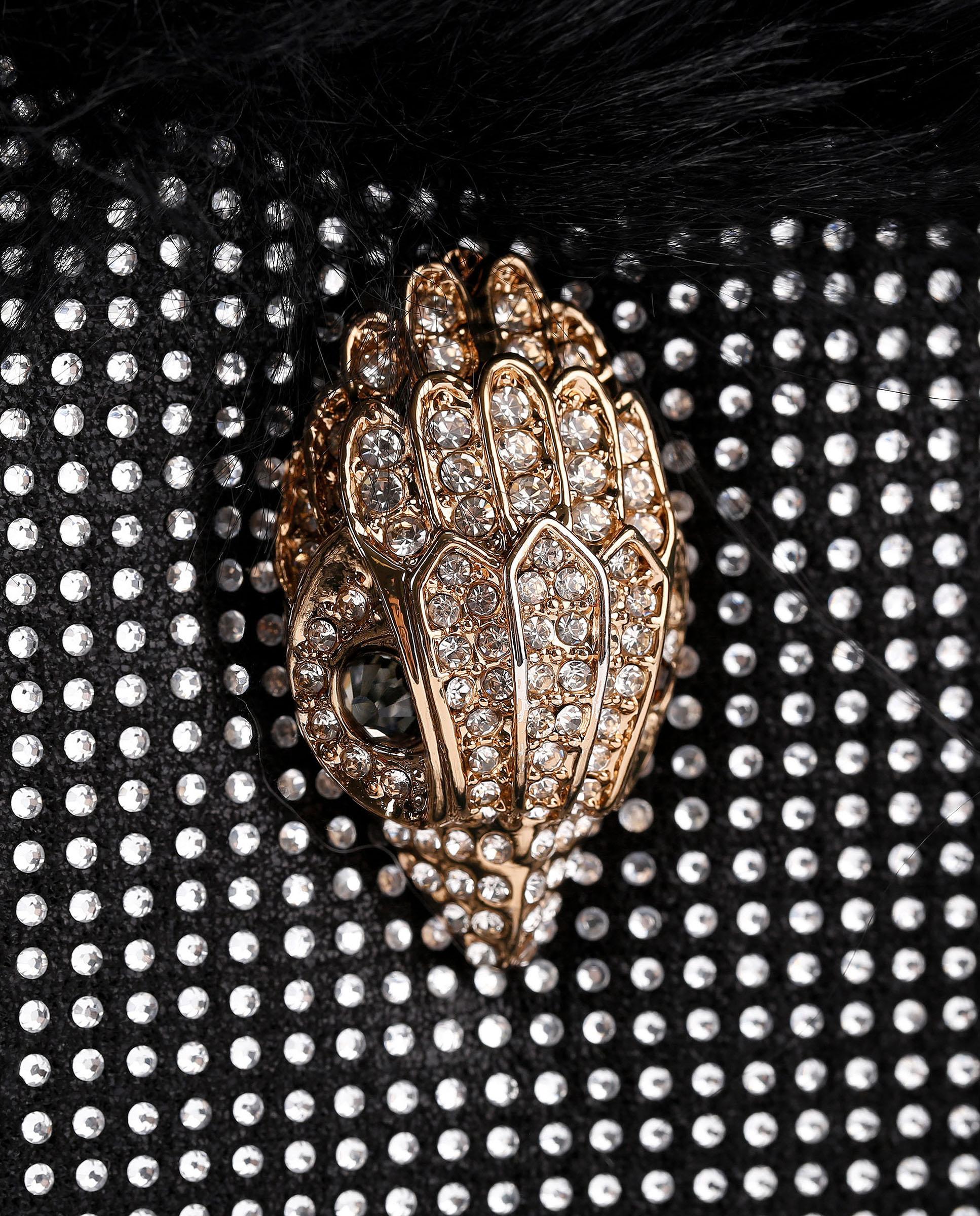 Bandolera de mujer en forma de corazón con detalle de pelo - Kurt Geiger - Negro Negro-4