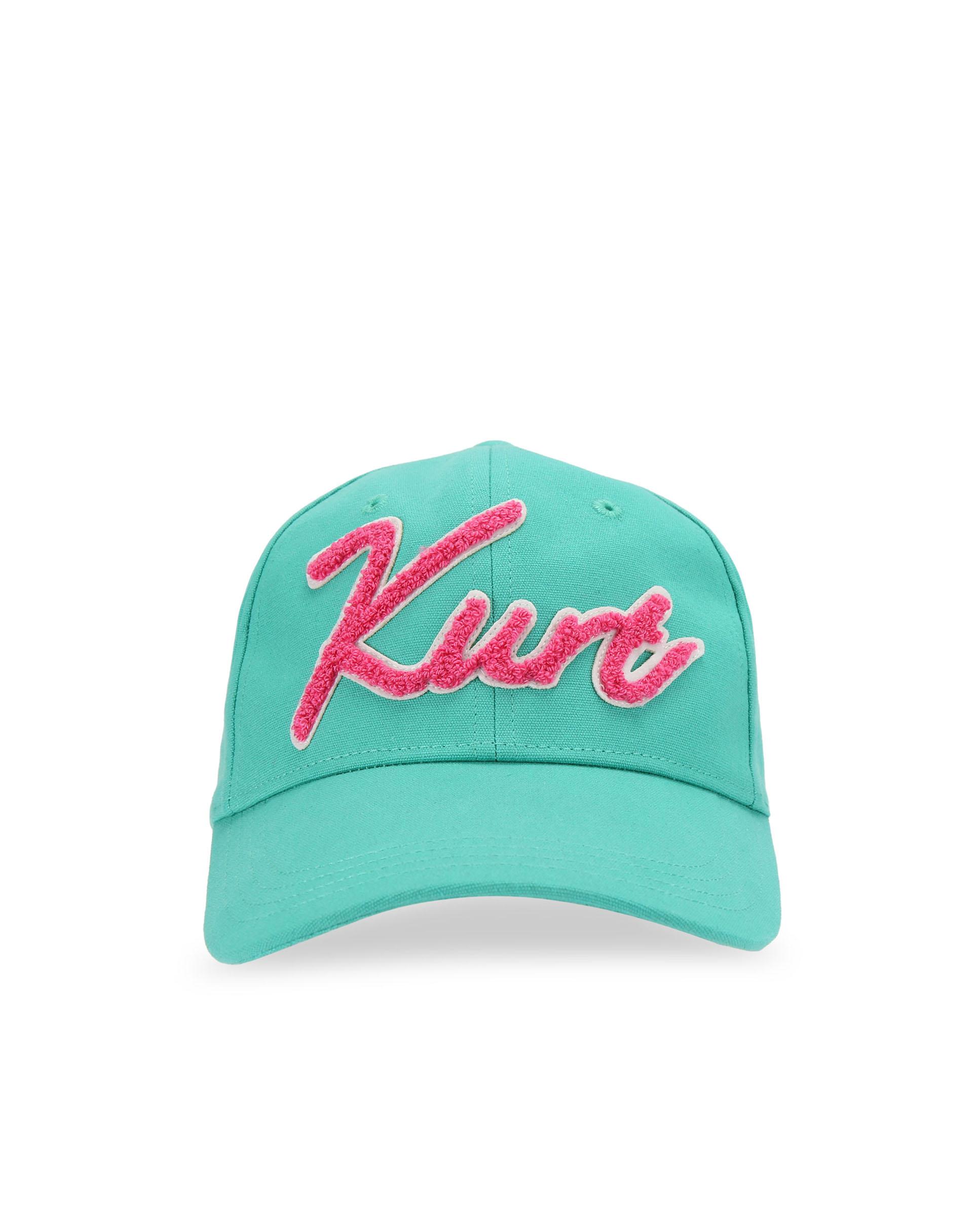 Gorra de mujer de algodón con logo - Kurt Geiger - Turquesa Turquesa-1