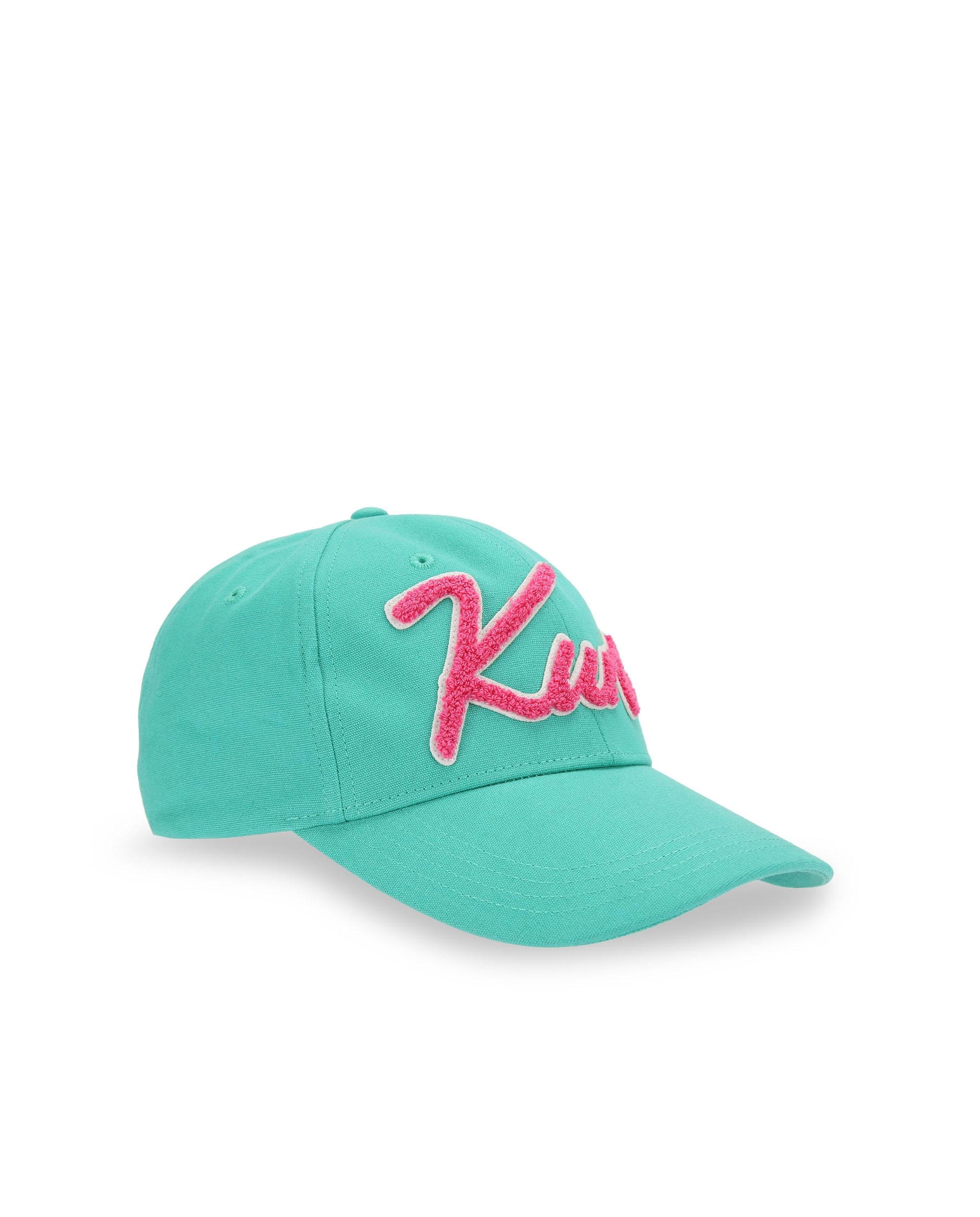 Gorra de mujer de algodón con logo - Kurt Geiger - Turquesa Turquesa-2