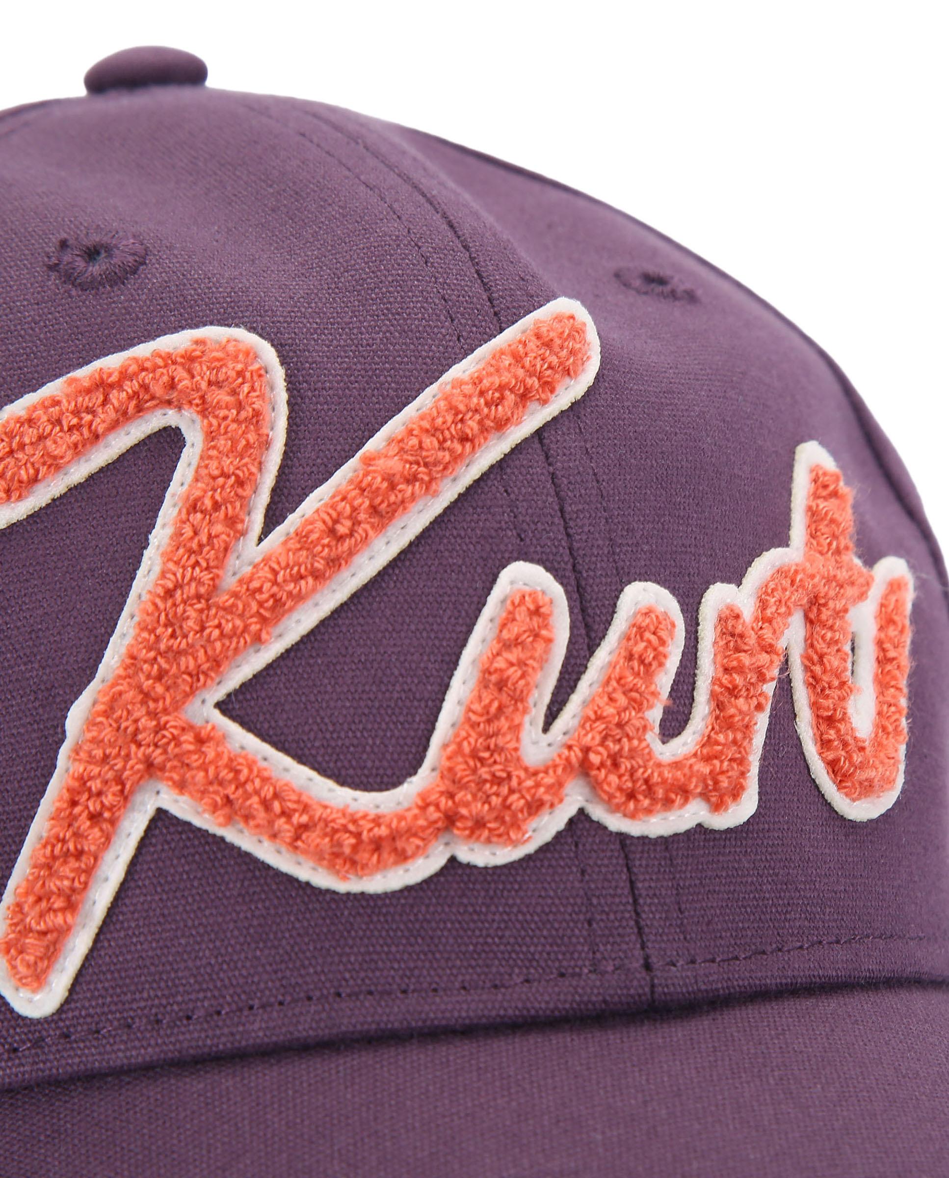 Gorra de mujer de algodón con logo - Kurt Geiger - Morado Morado-4