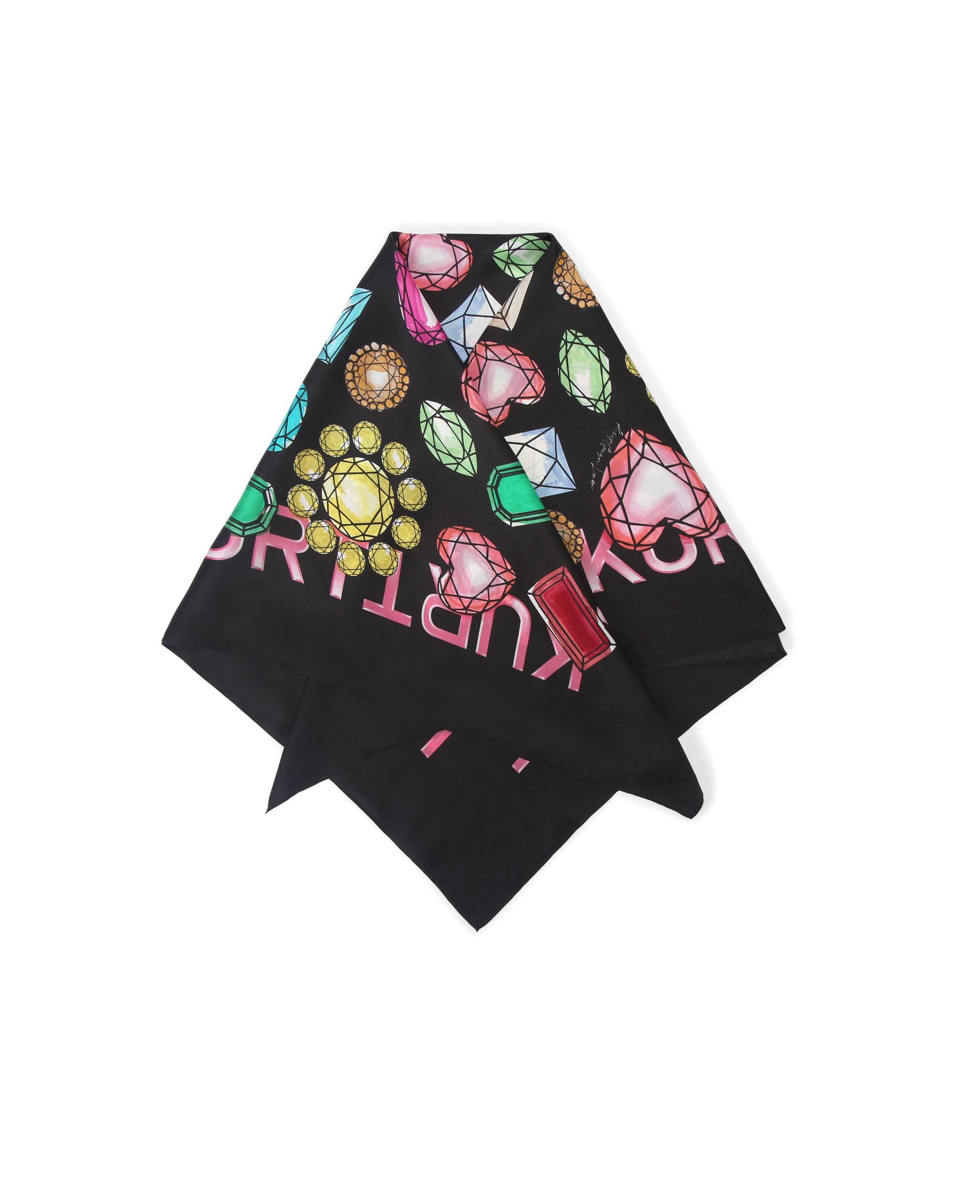 Pañuelo cuadrado con estampado divertido - Kurt Geiger - Multicolor Multicolor-1