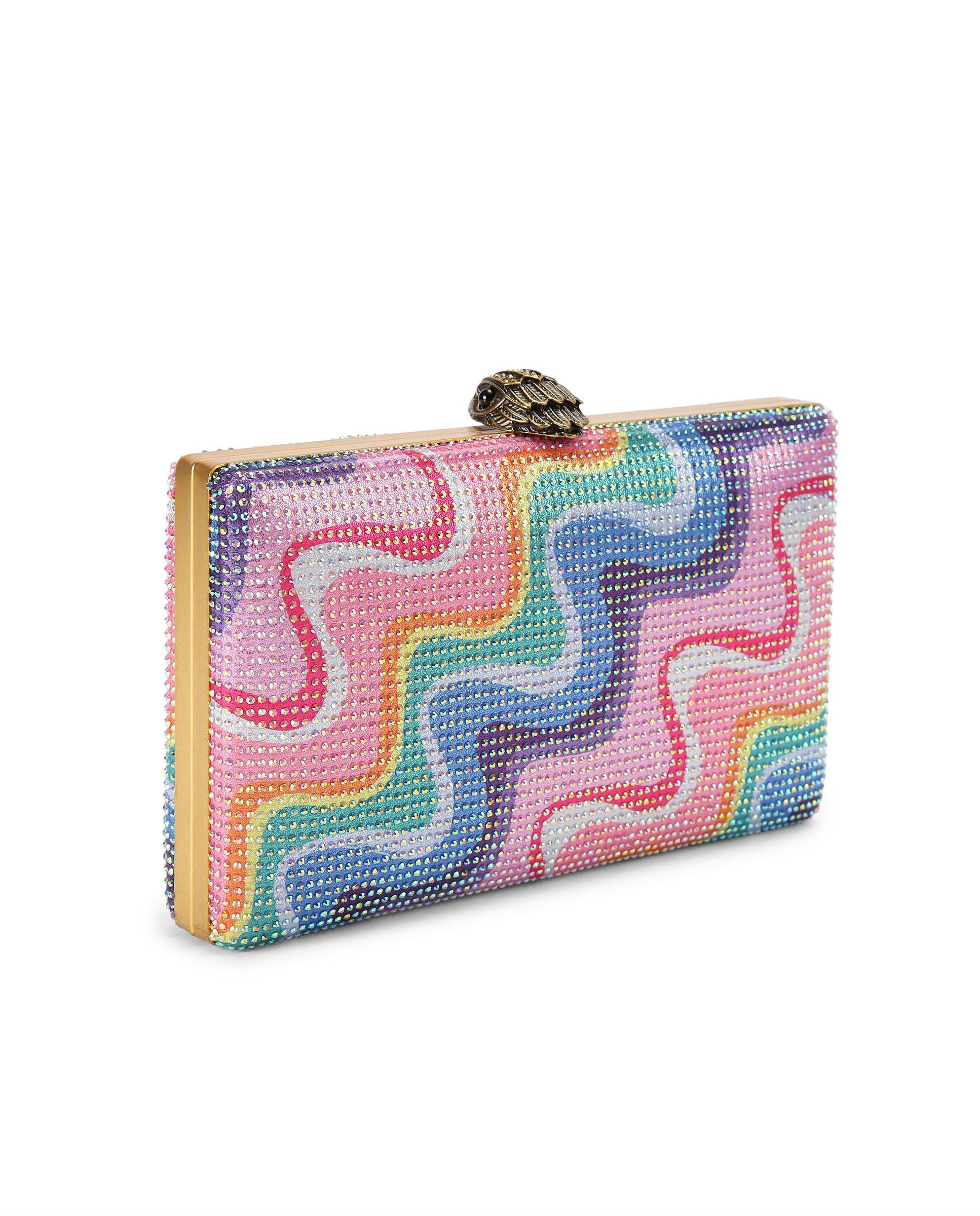Bolso de mano rígido estampado con cristales - Kurt Geiger - Multicolor Multicolor-3