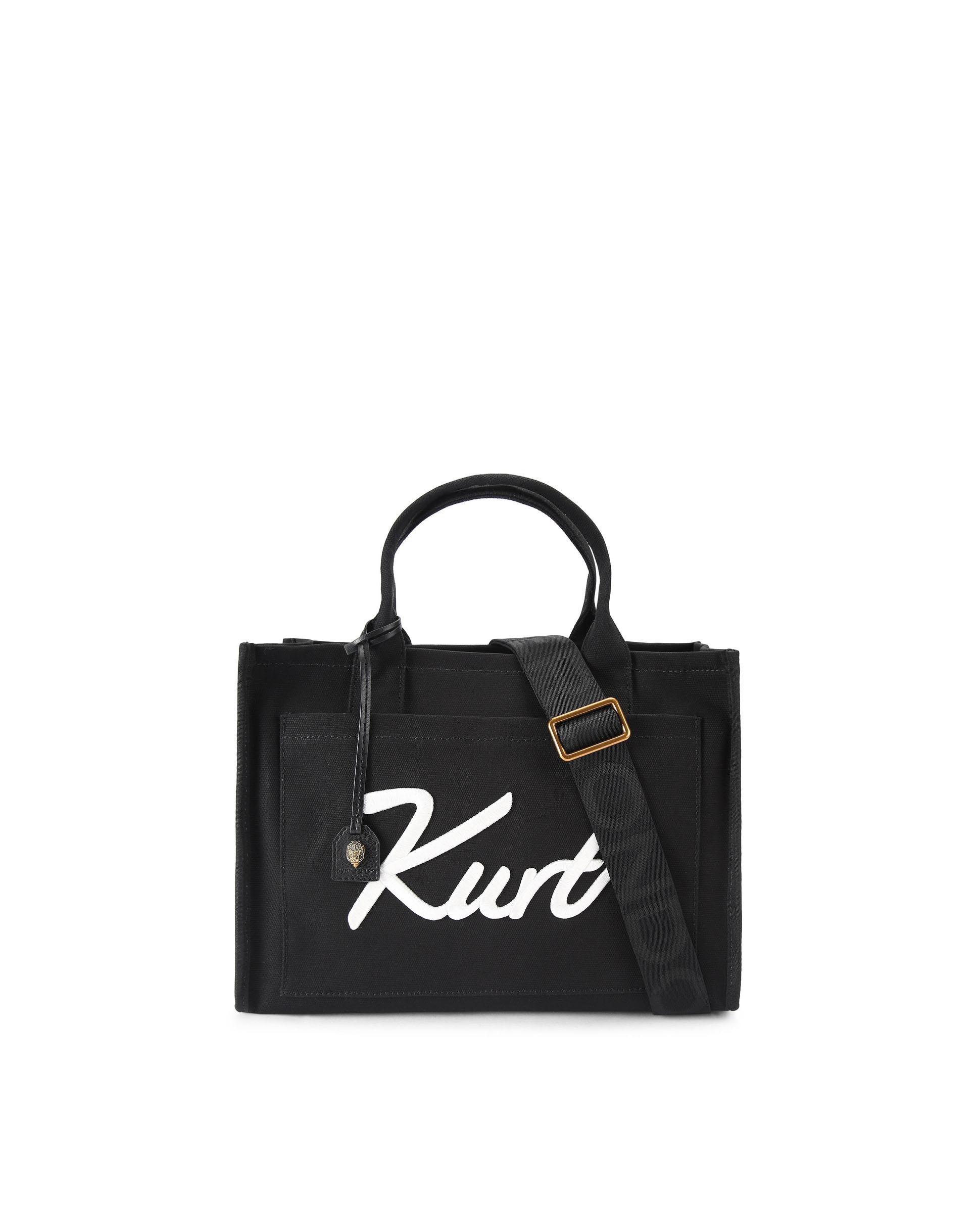 Bolso de mano tote con asa bandolera adicional - Kurt Geiger - Negro Negro-1