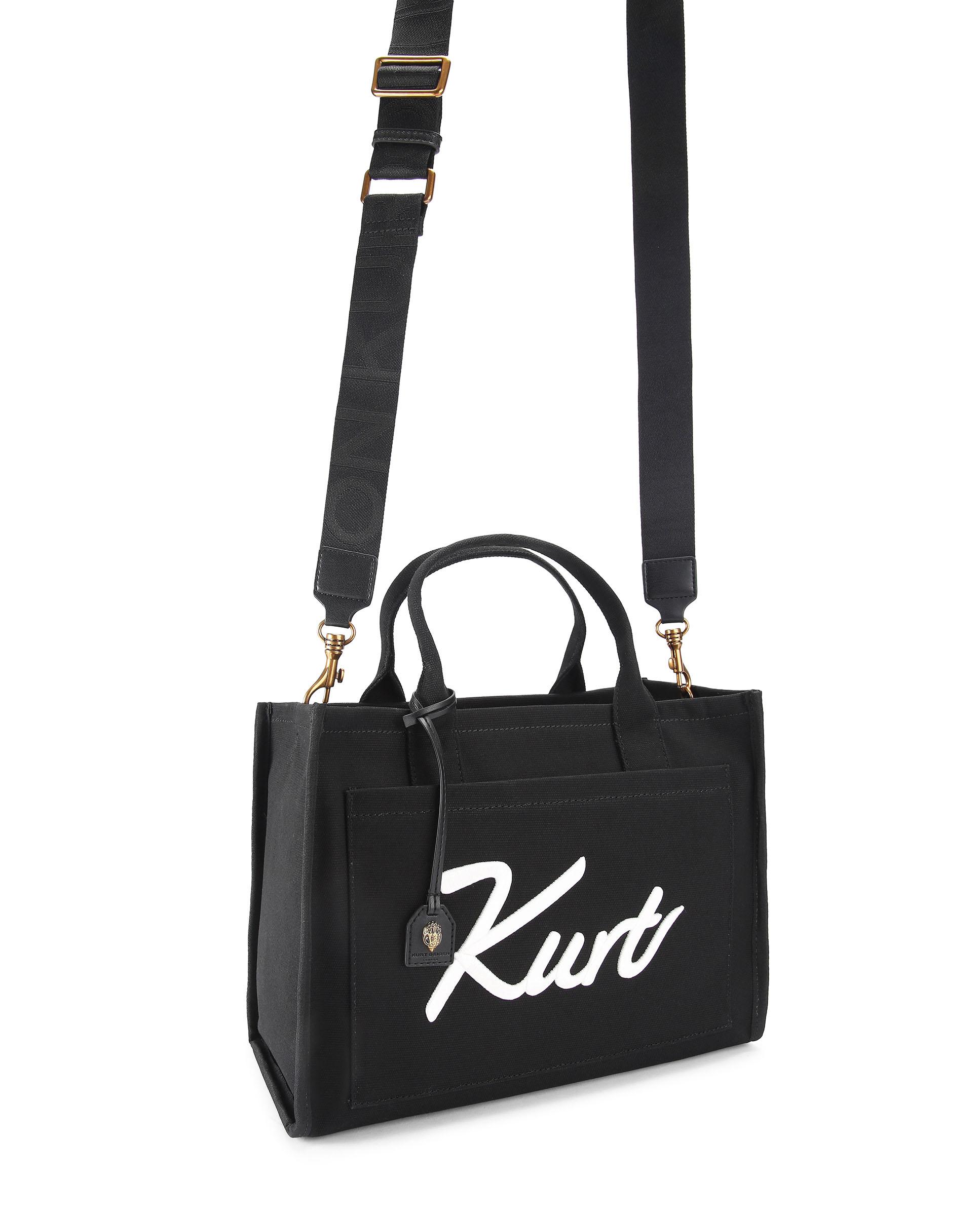 Bolso de mano tote con asa bandolera adicional - Kurt Geiger - Negro Negro-2