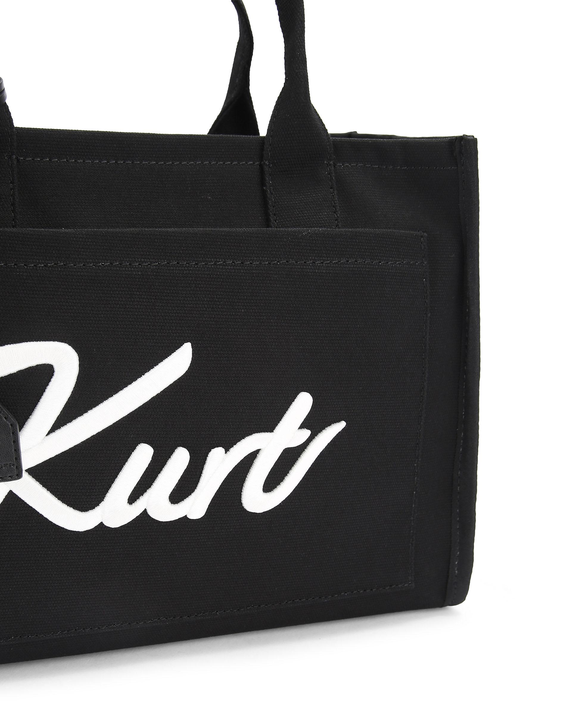 Bolso de mano tote con asa bandolera adicional - Kurt Geiger - Negro Negro-4