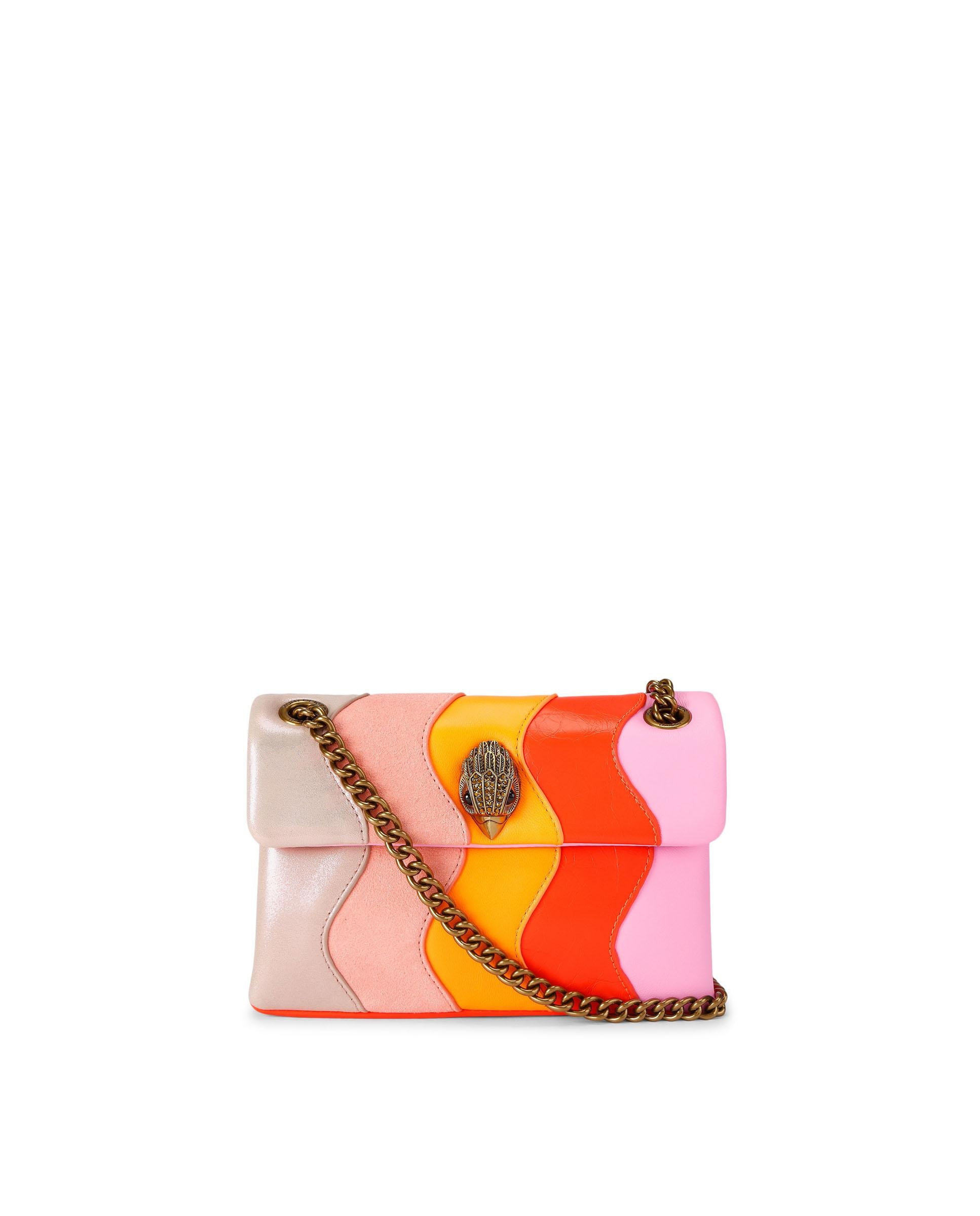 Bolso de hombro mini de piel con asa de cadena - Kurt Geiger - Multicolor Multicolor-1