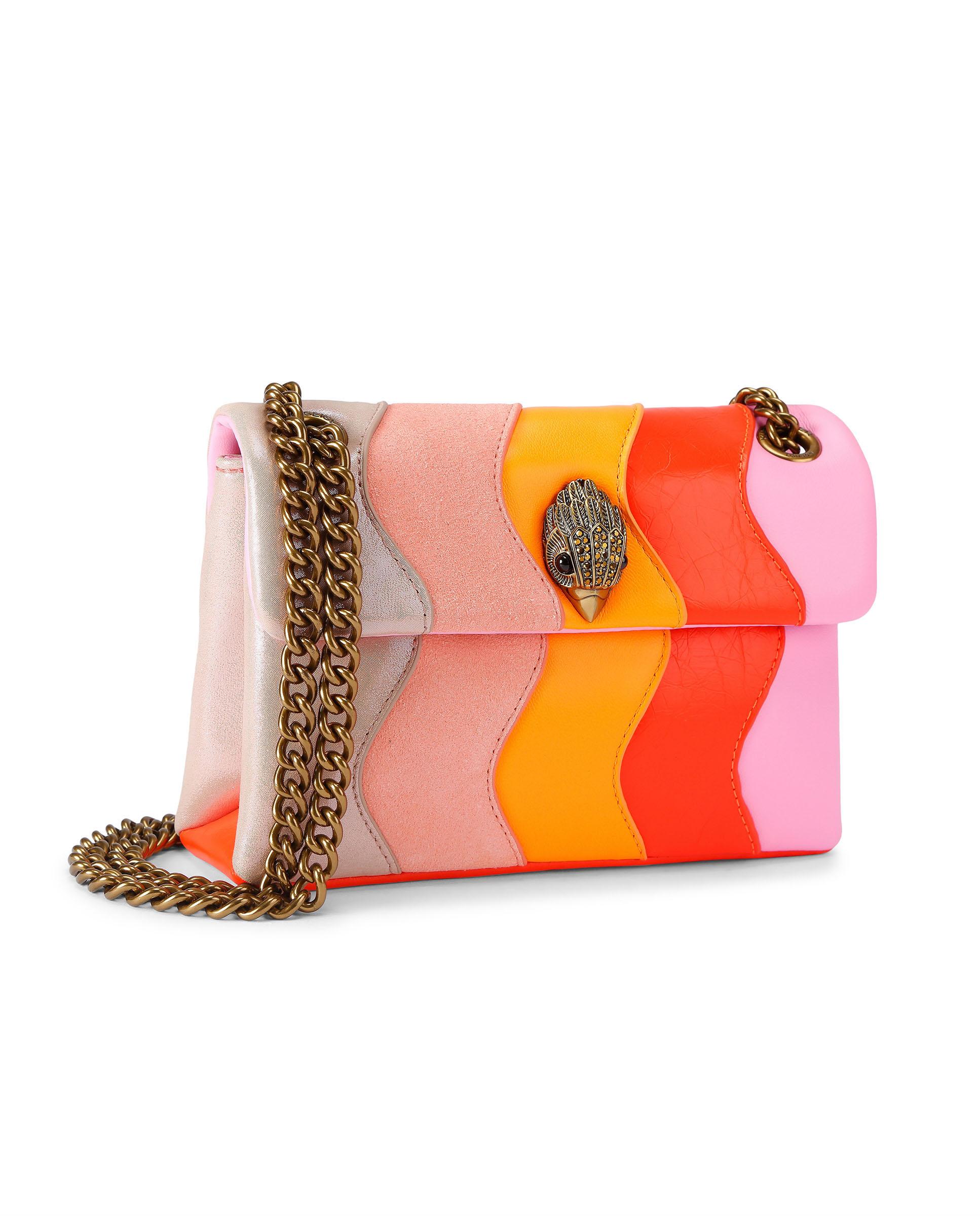 Bolso de hombro mini de piel con asa de cadena - Kurt Geiger - Multicolor Multicolor-2