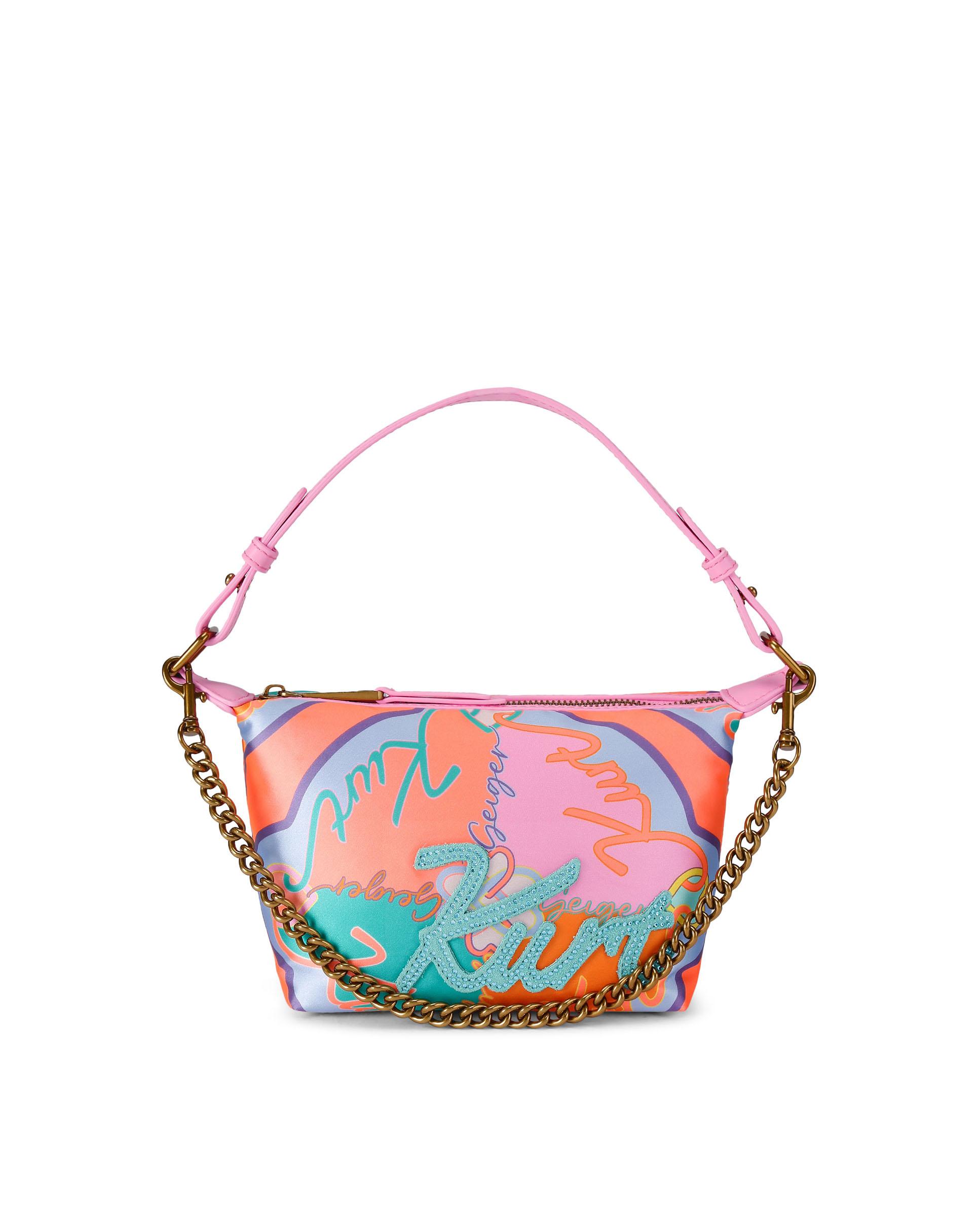 Bolso de hombro con estampado monograma y cierre de cremallera - Kurt Geiger - Multicolor Multicolor-1