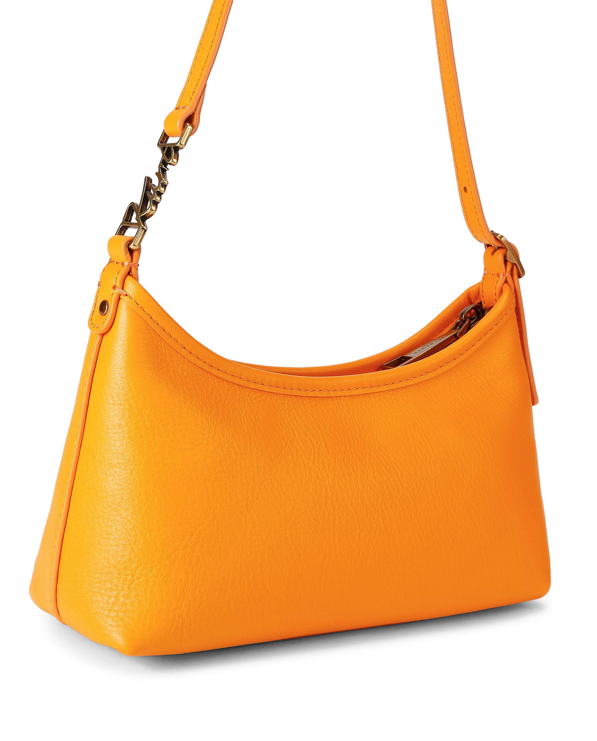 Bolso de hombro mini de piel con cierre de cremallera - Kurt Geiger - Mostaza Mostaza-3