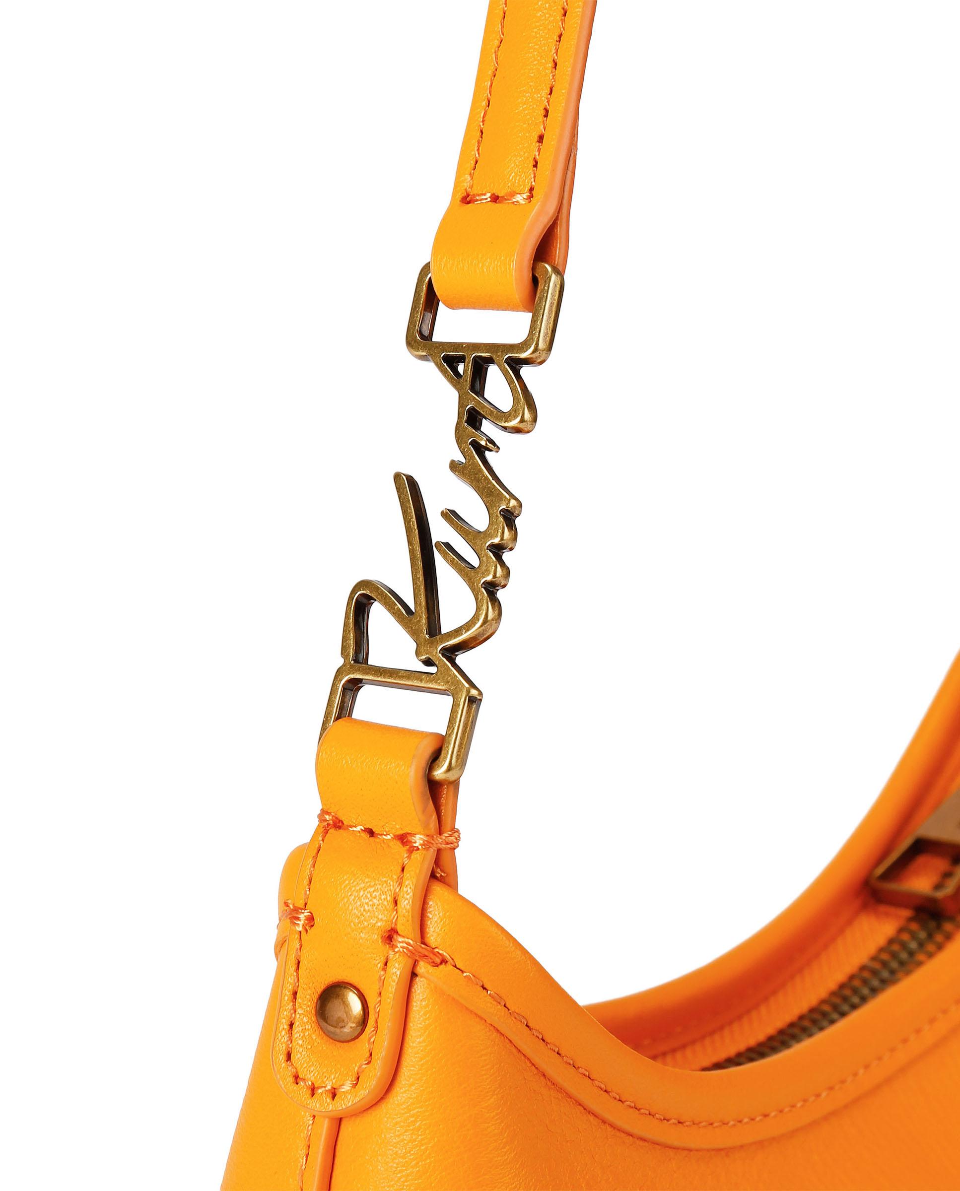 Bolso de hombro mini de piel con cierre de cremallera - Kurt Geiger - Mostaza Mostaza-4