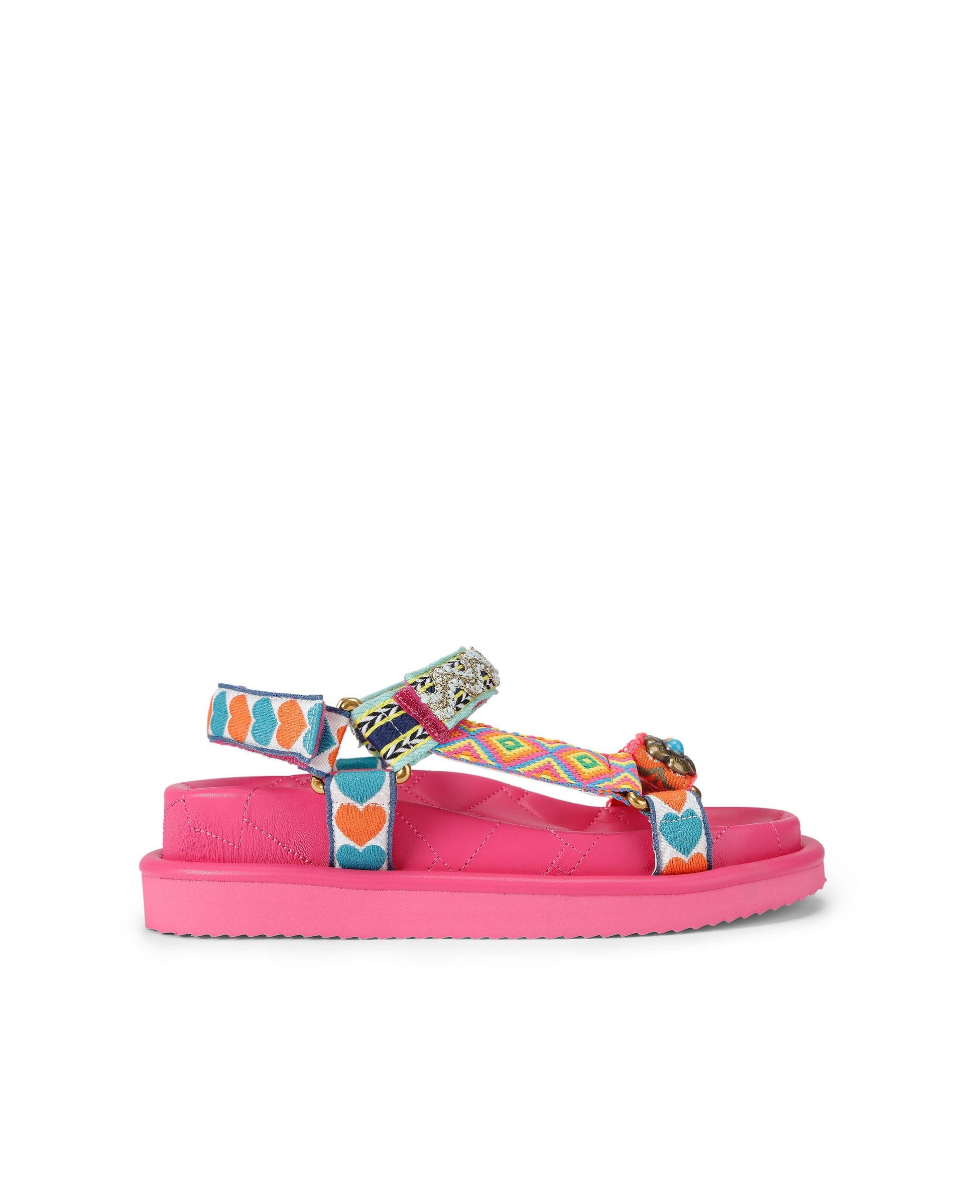 Kurt Geiger - Sandalias planas Orson con tiras ajustables y plataforma.