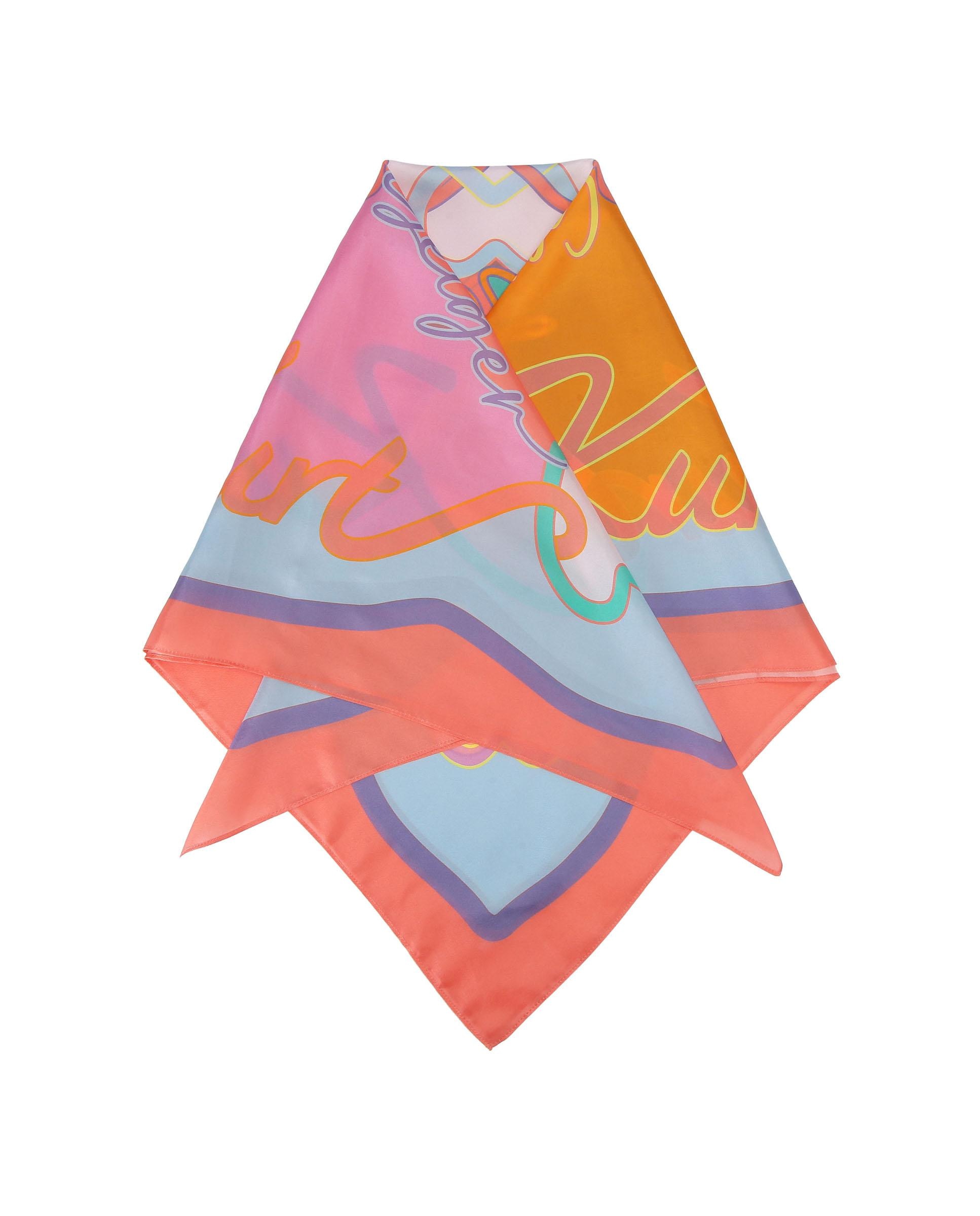 Imagen 0 de Pañuelo cuadrado de seda estampado Multicolor