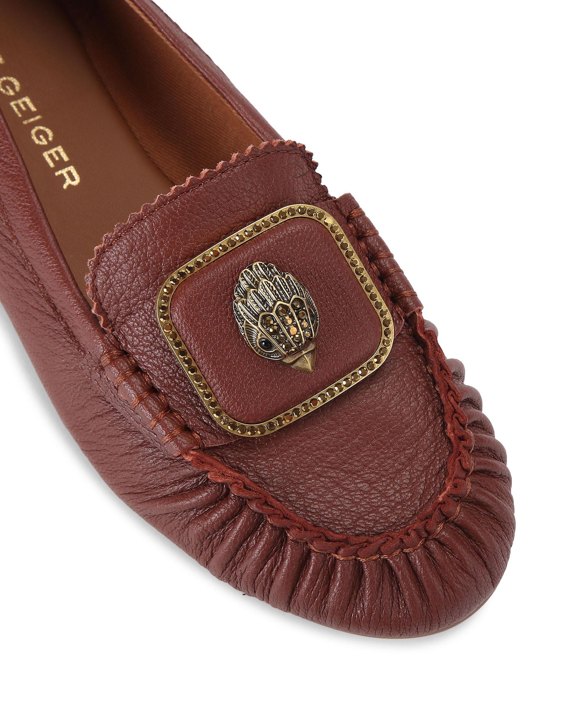 Mocasines planos de mujer de piel - Kurt Geiger - Vino Vino-5