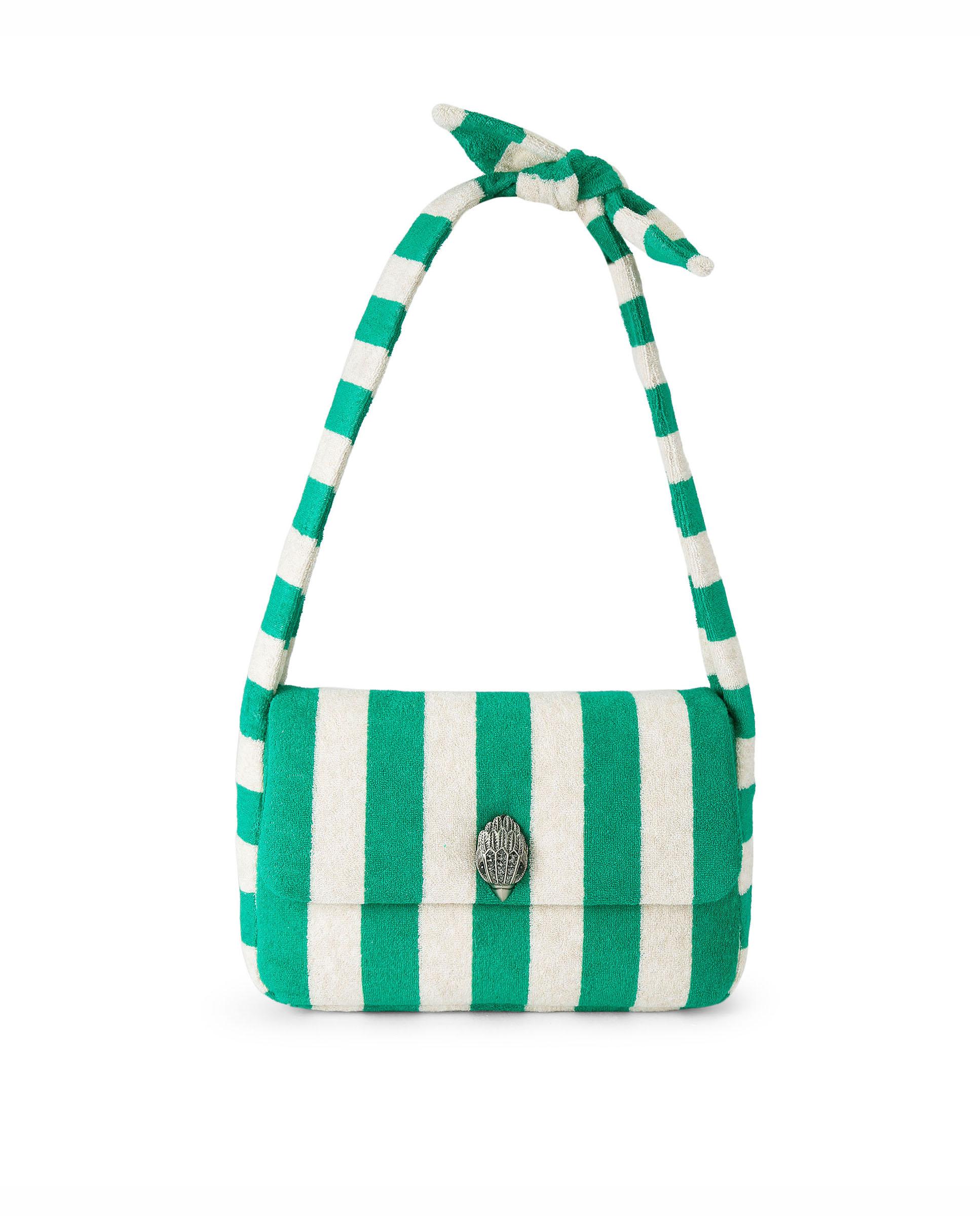 Bolso de hombro de mujer de rayas y detalle en solapa - Kurt Geiger - Multicolor Multicolor-1