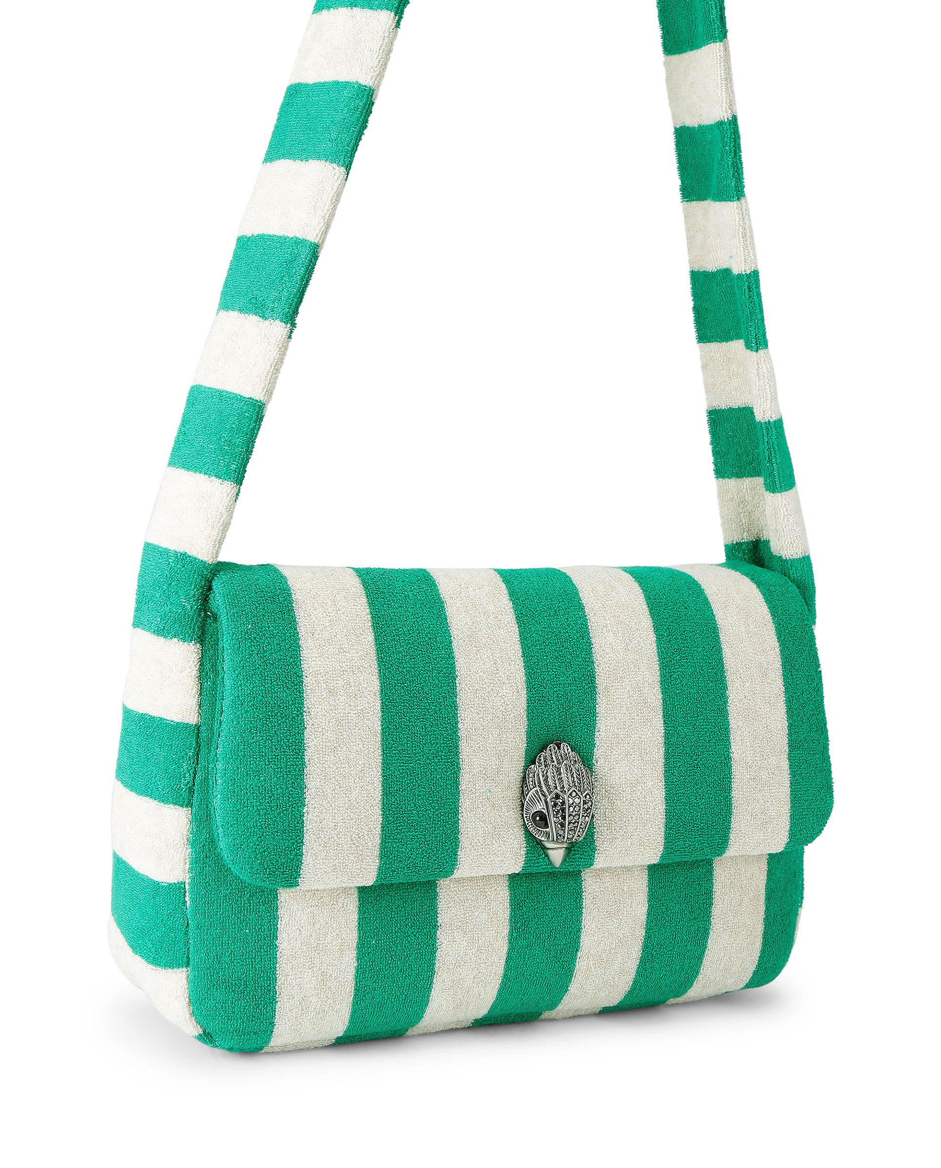 Bolso de hombro de mujer de rayas y detalle en solapa - Kurt Geiger - Multicolor Multicolor-2