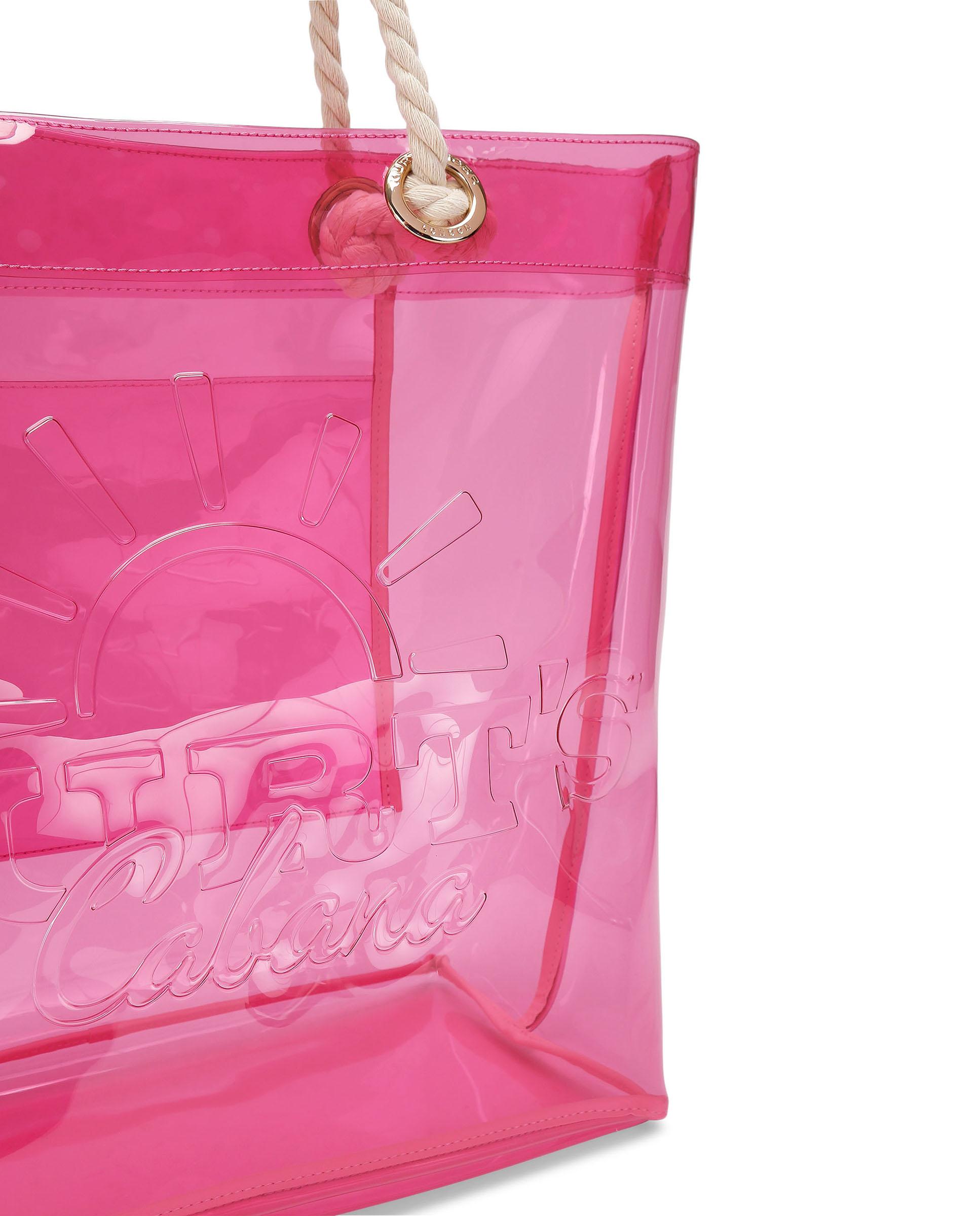 Bolso tote de mujer de vinilo transparente - Kurt Geiger - Rosa Rosa-4