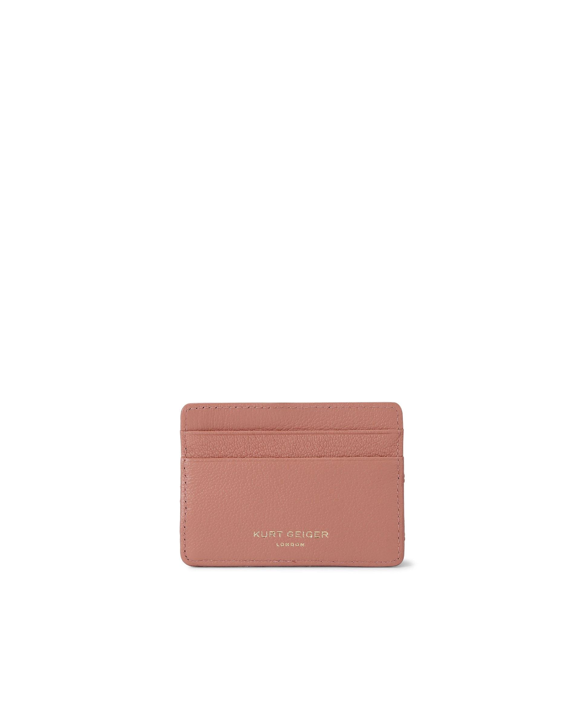Tarjetero de piel acolchado - Kurt Geiger - Rosa chicle Rosa chicle-3