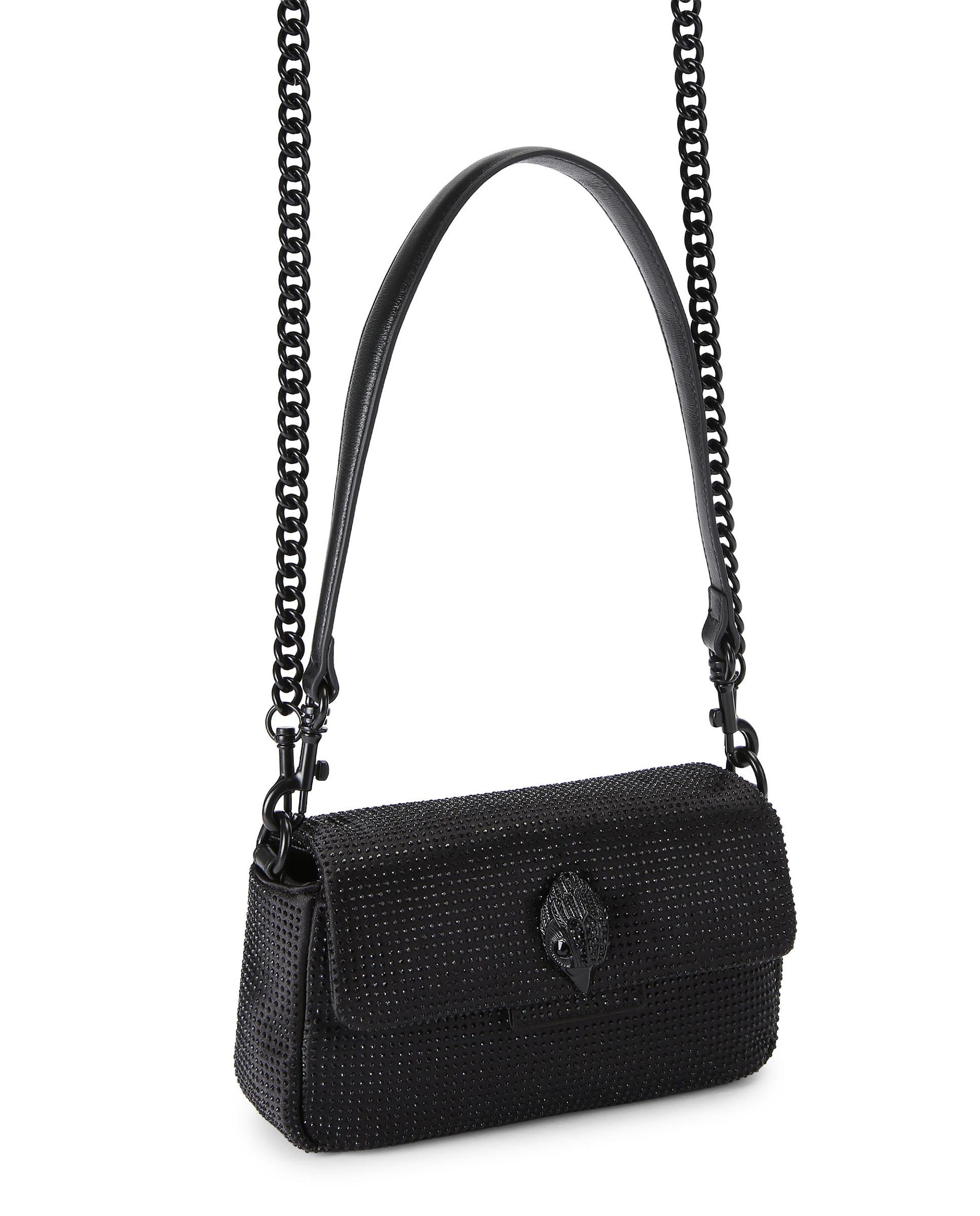 Bandolera oxford con adornos de cristal. - Kurt Geiger - Negro Negro-2