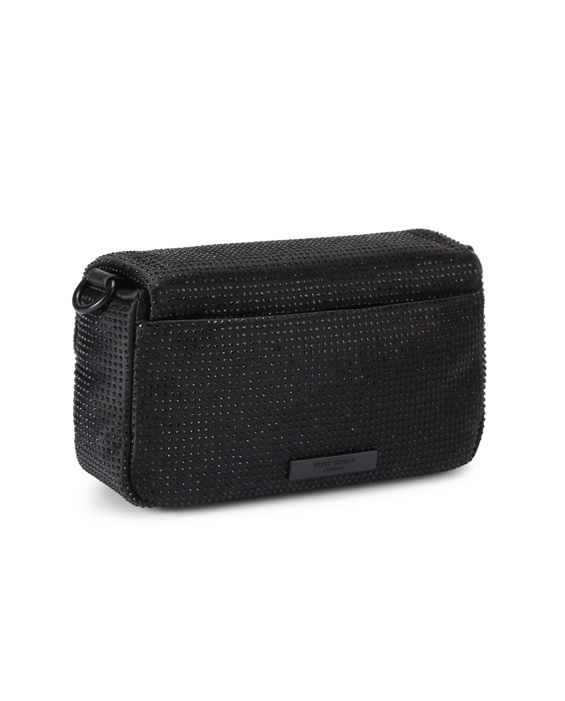 Bandolera oxford con adornos de cristal. - Kurt Geiger - Negro Negro-3
