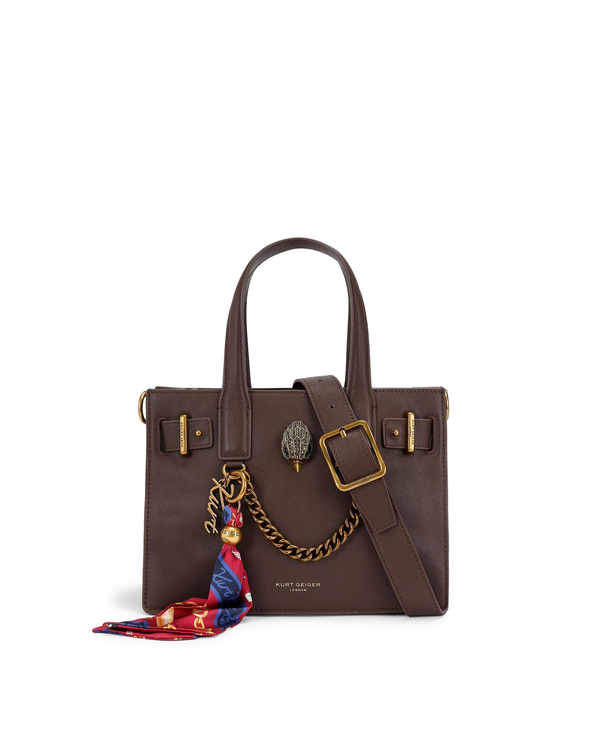 Imagen 0 de Shopper tote de piel Marrón